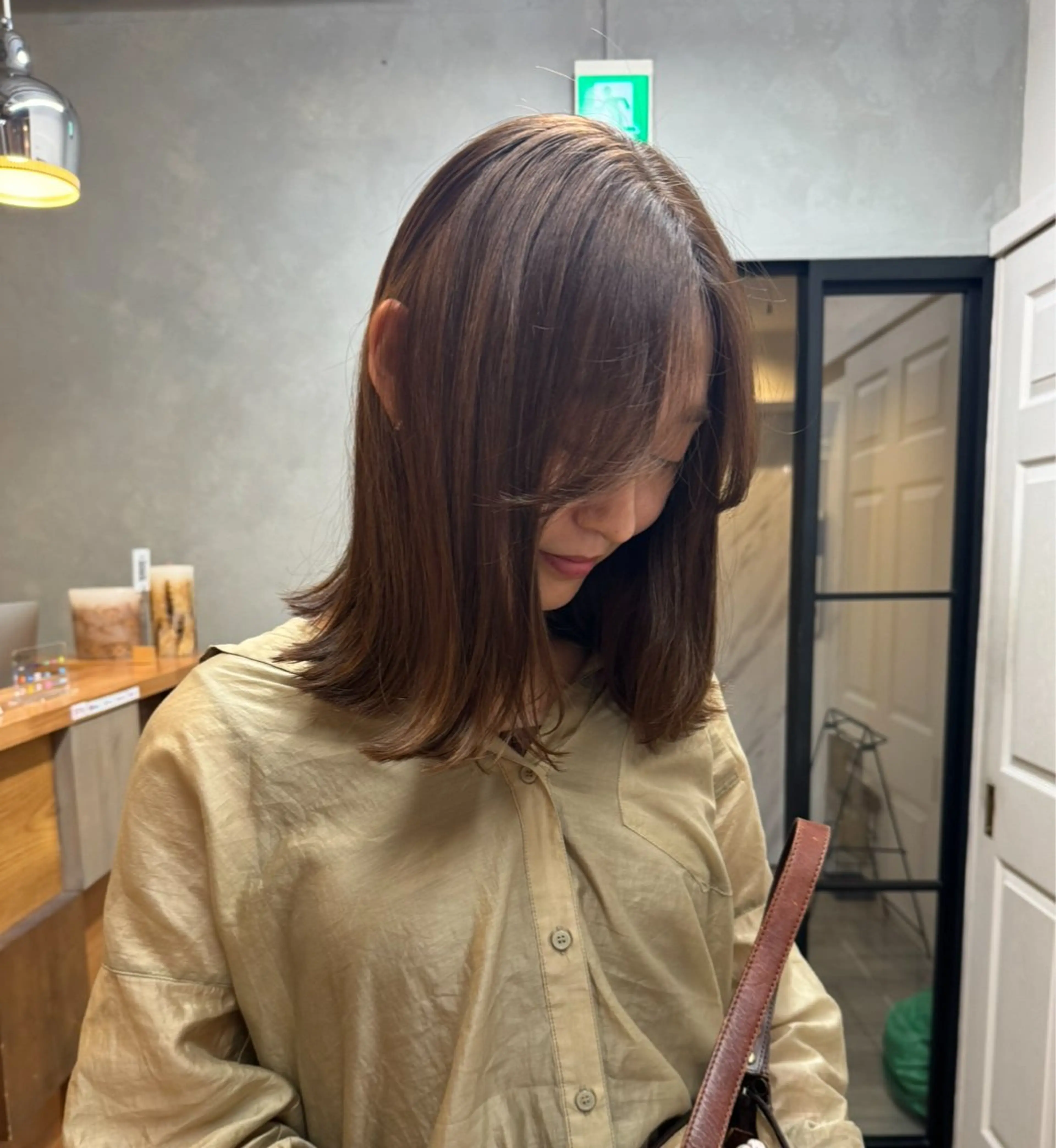 ミディアム カラー ブラウンカラー カット ヘアカラー 透明感カラー ☆akoのヘアスタイル