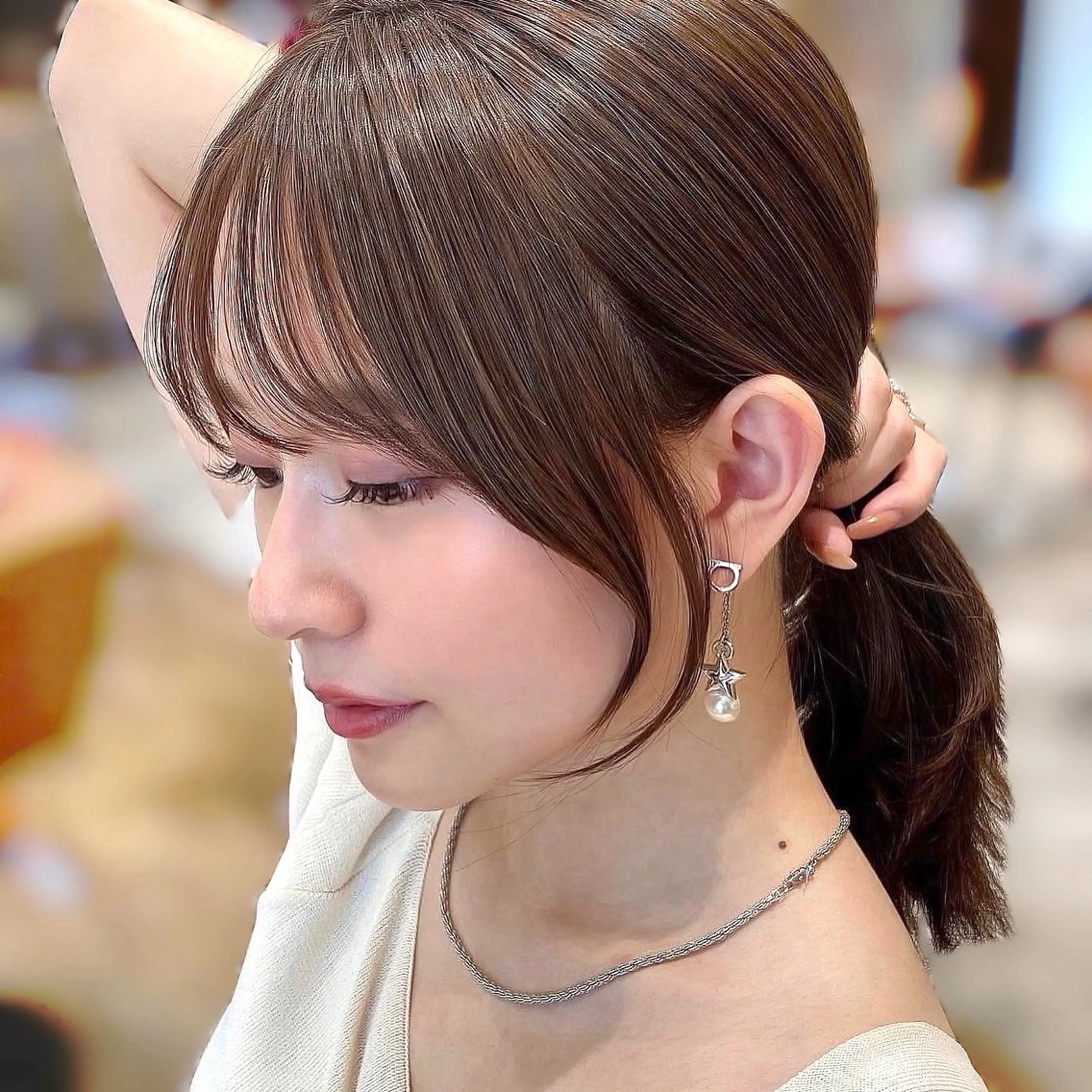 ミディアム 🧡くびれヘア/前髪 顔周り🧡久原結衣のヘアスタイル