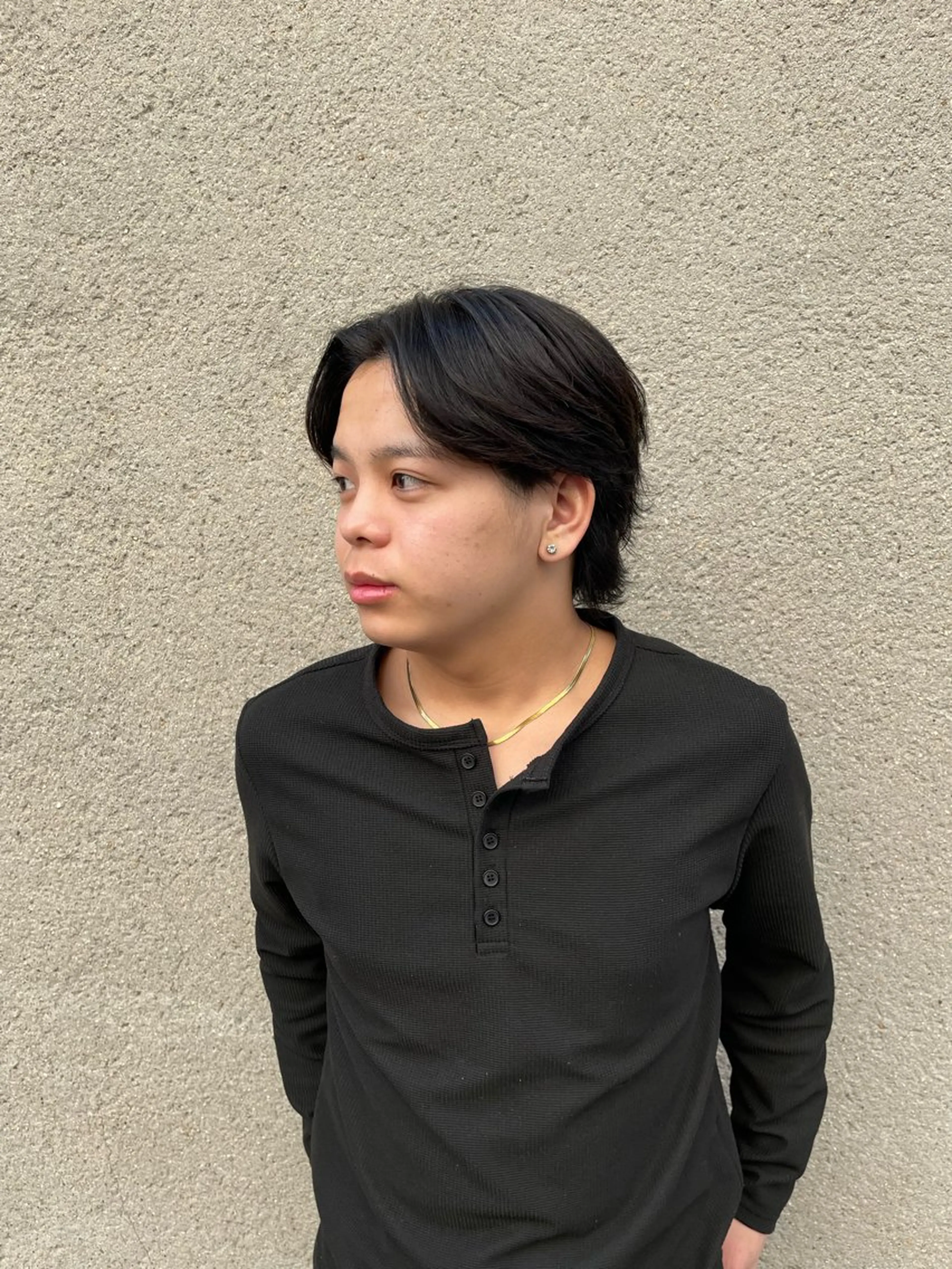 メンズ センターパート メンズウルフカット ウルフカット カット 慎太朗/パーマ/ボブ /センターパートのヘアスタイル