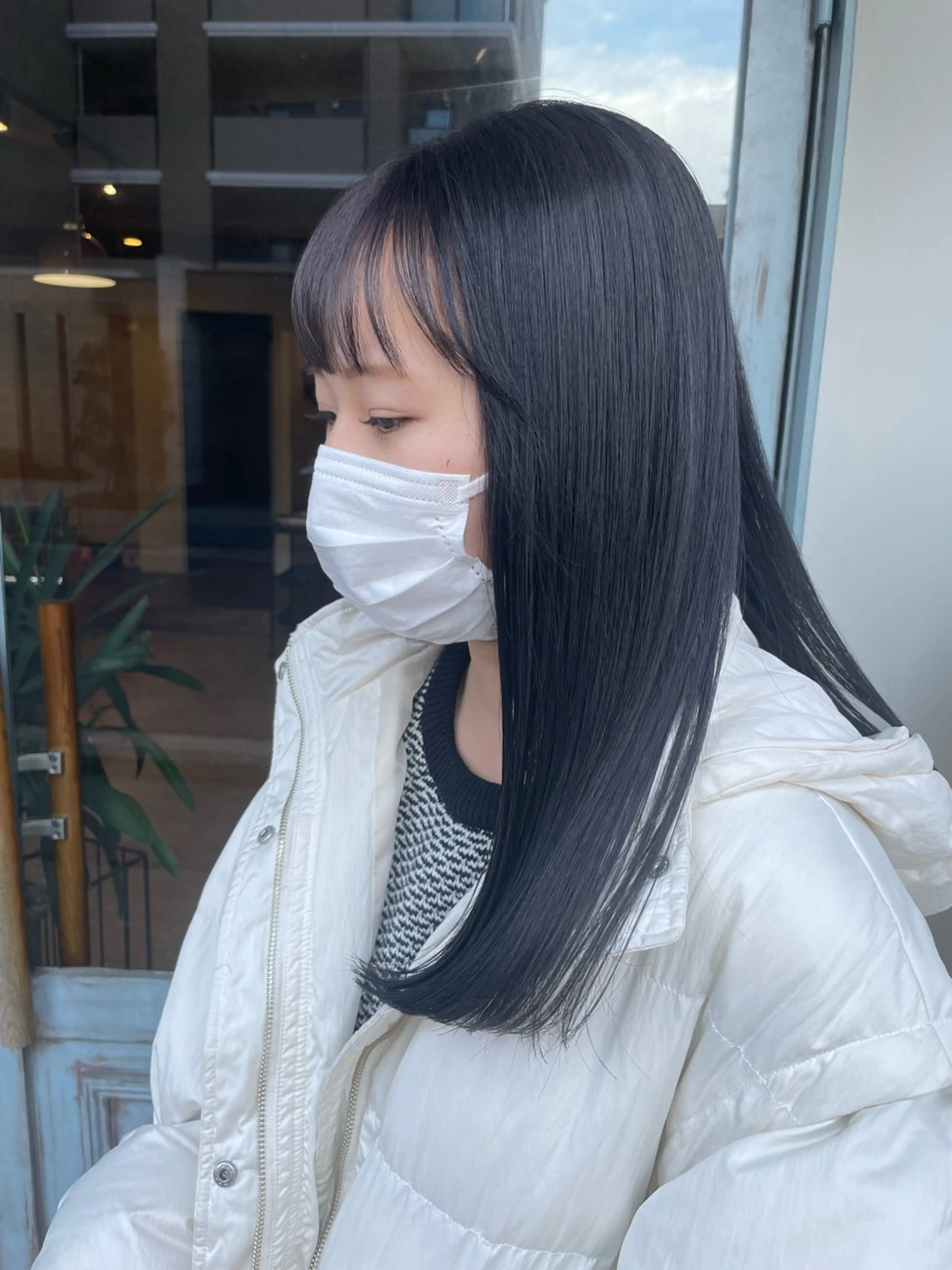 ロング カット ヘアカラー トリートメント HARE 川崎晴佳のヘアスタイル