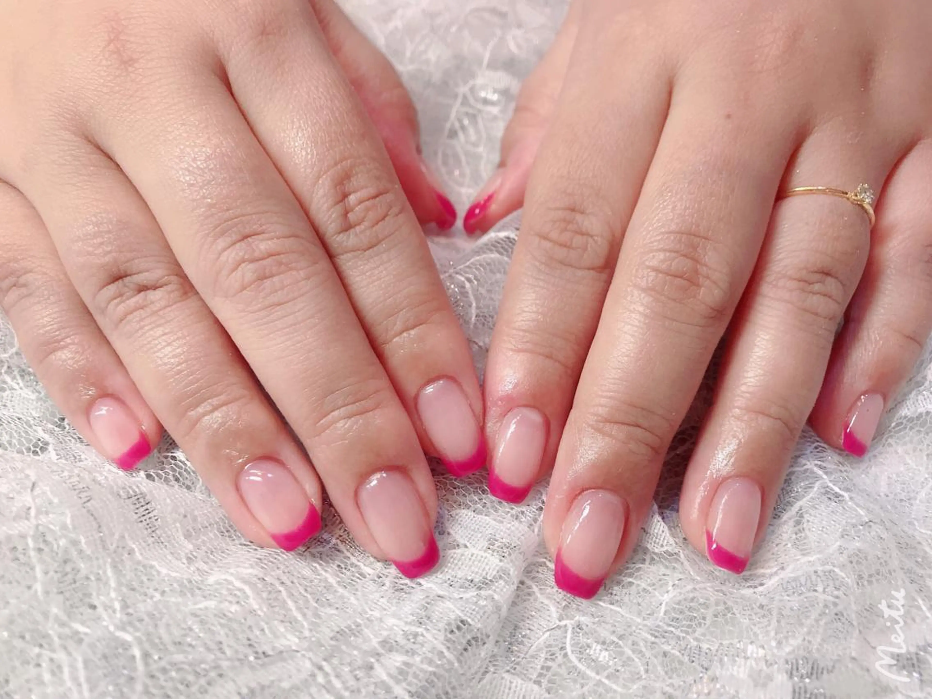 ネイル フレンチネイル ピンク 大塚眉毛|ハンドケア |肌管理の眉毛・アイブロウイメージ