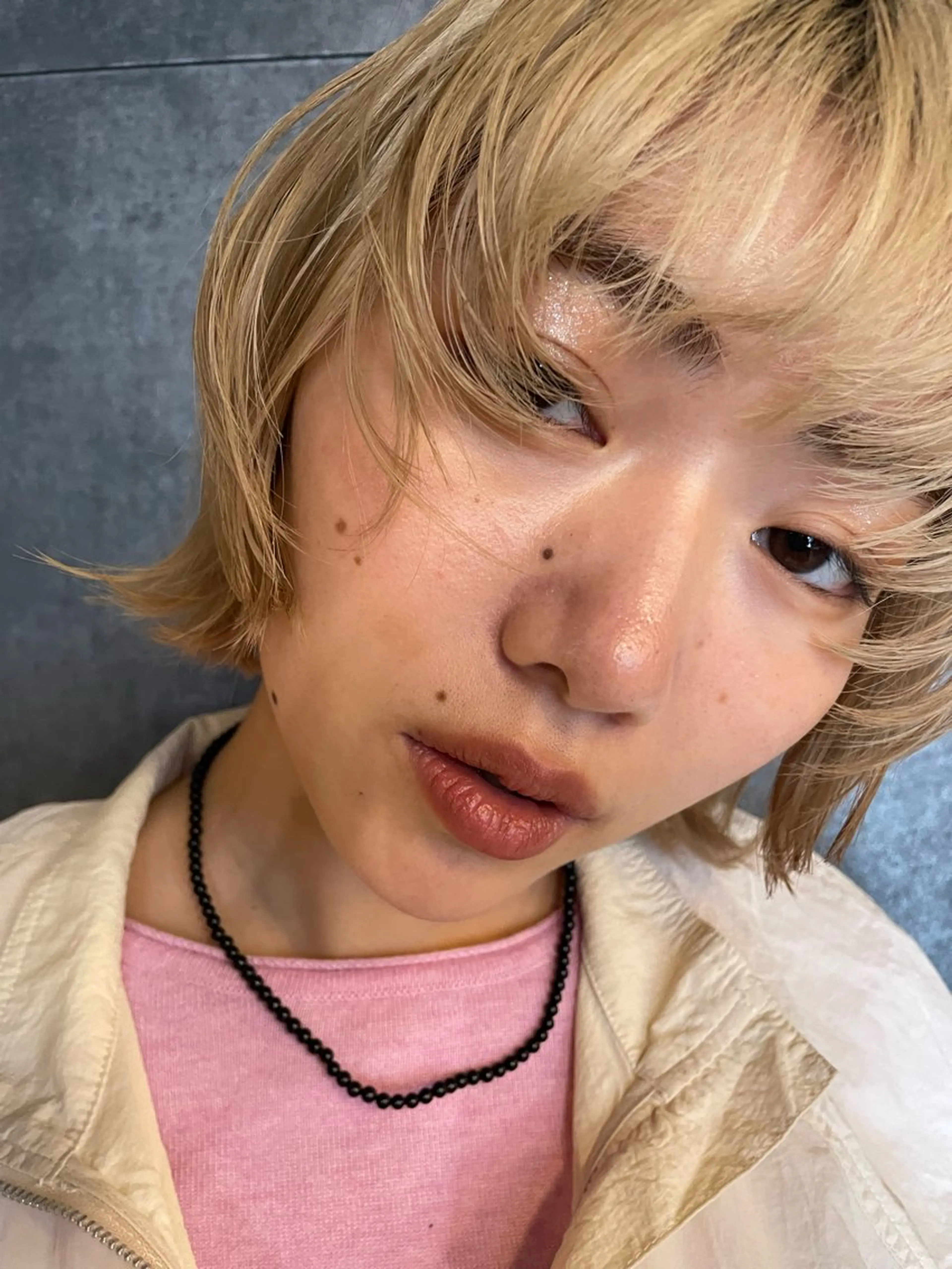 ミディアム カラー パーマ ヘアアレンジ メンズ メンズブリーチ ブリーチ カット ヘアカラー トリートメント tatsumi/ボブ ウルフ/レイヤーのヘアスタイル