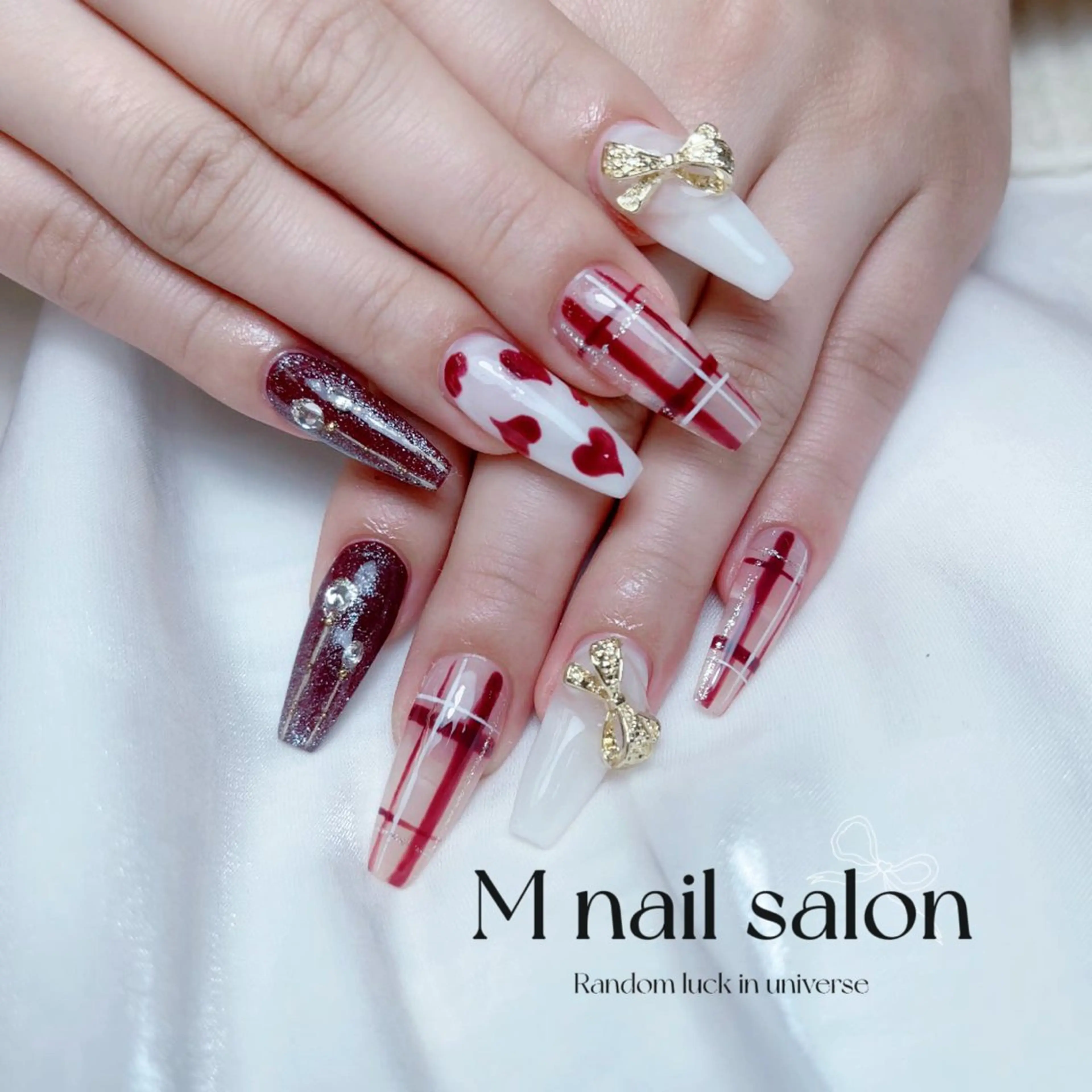 ネイル ハンドネイル M🌷nail 長さだし専門店のネイルデザイン