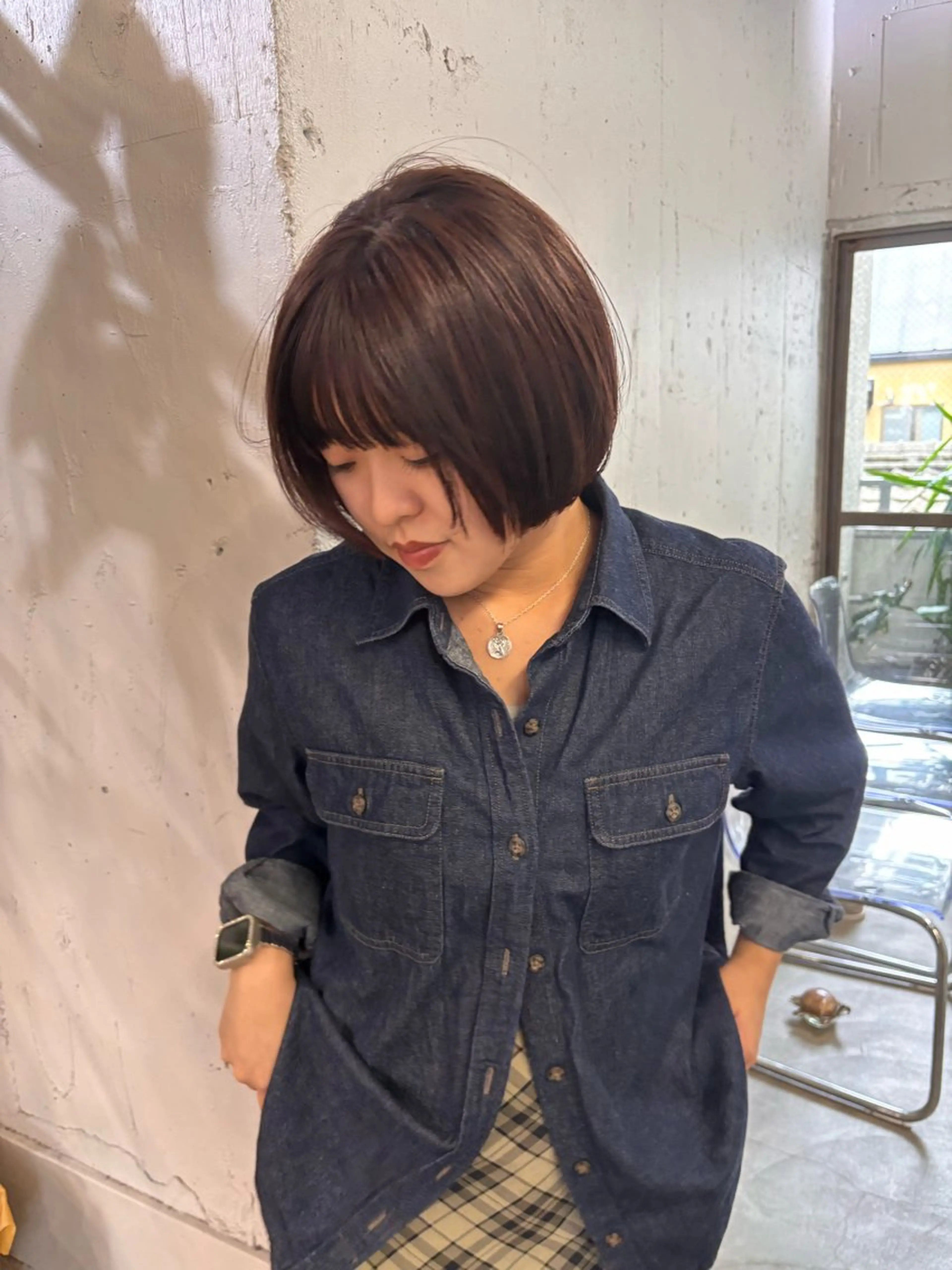 ショート ボブ カット ヘアカラー ボブとパーマの達人 美容室難民の方は是非のヘアスタイル