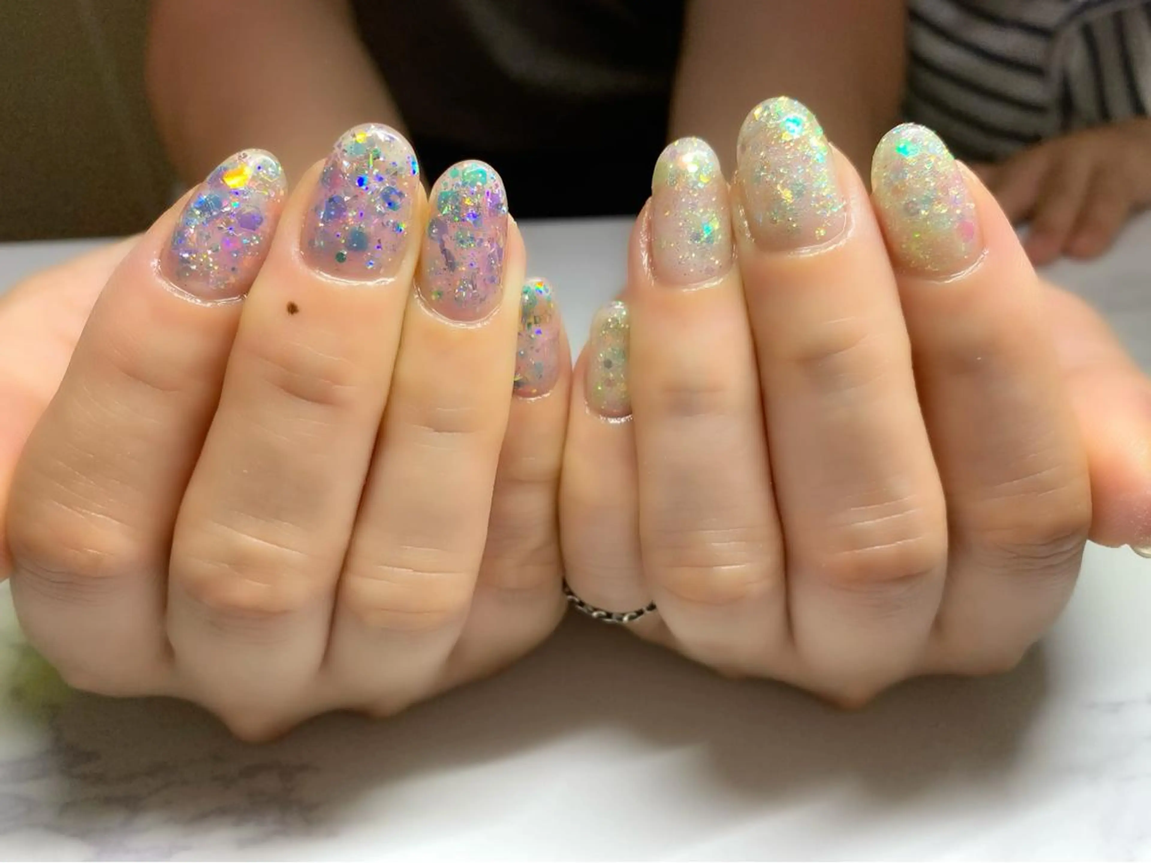 ネイル ラメ(グリッター) ワンカラーネイル ハンドネイル Era nailのネイルデザイン