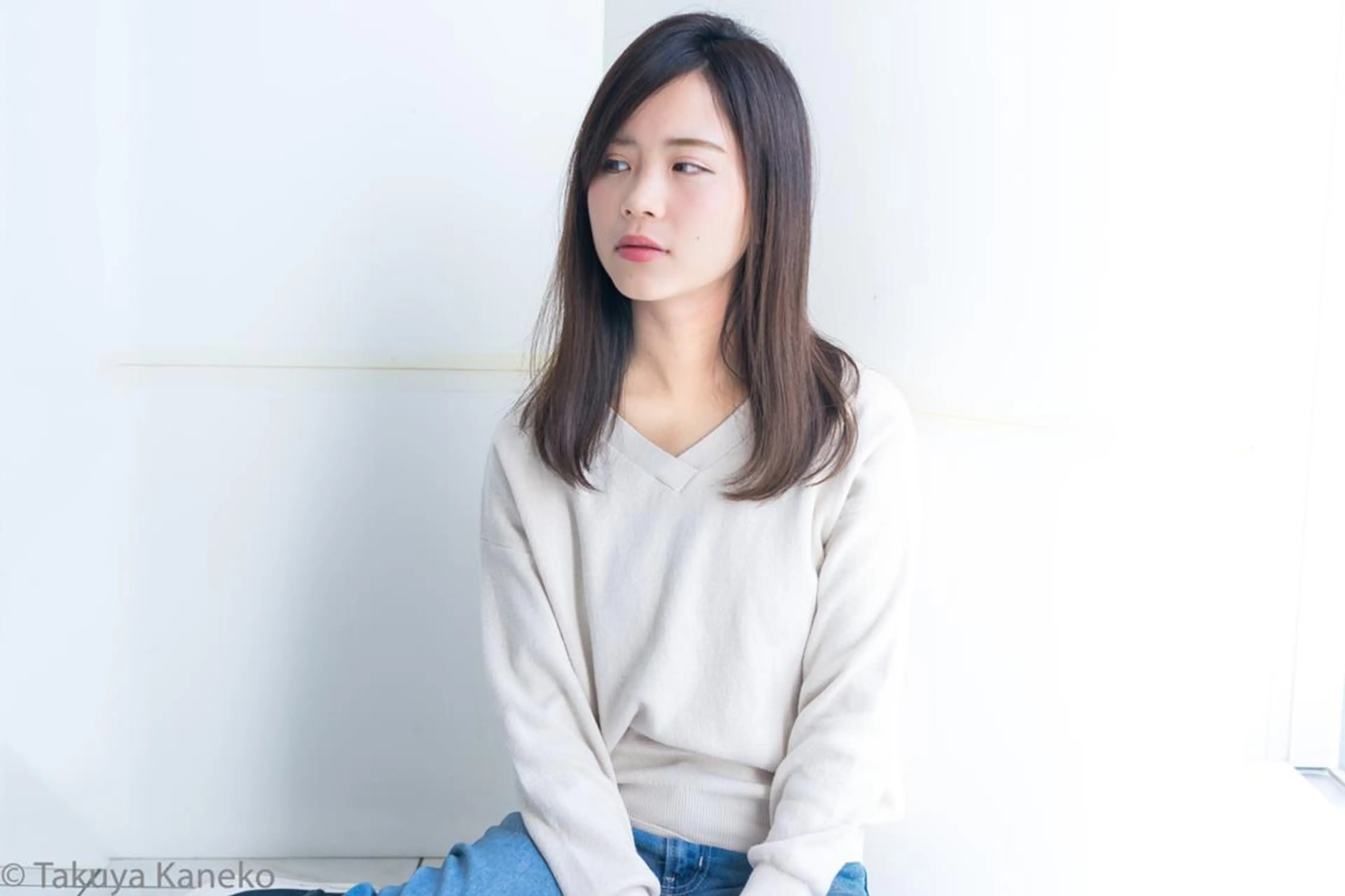 ミディアム カラー ◎TAKU ◎ 小顔カットのヘアスタイル