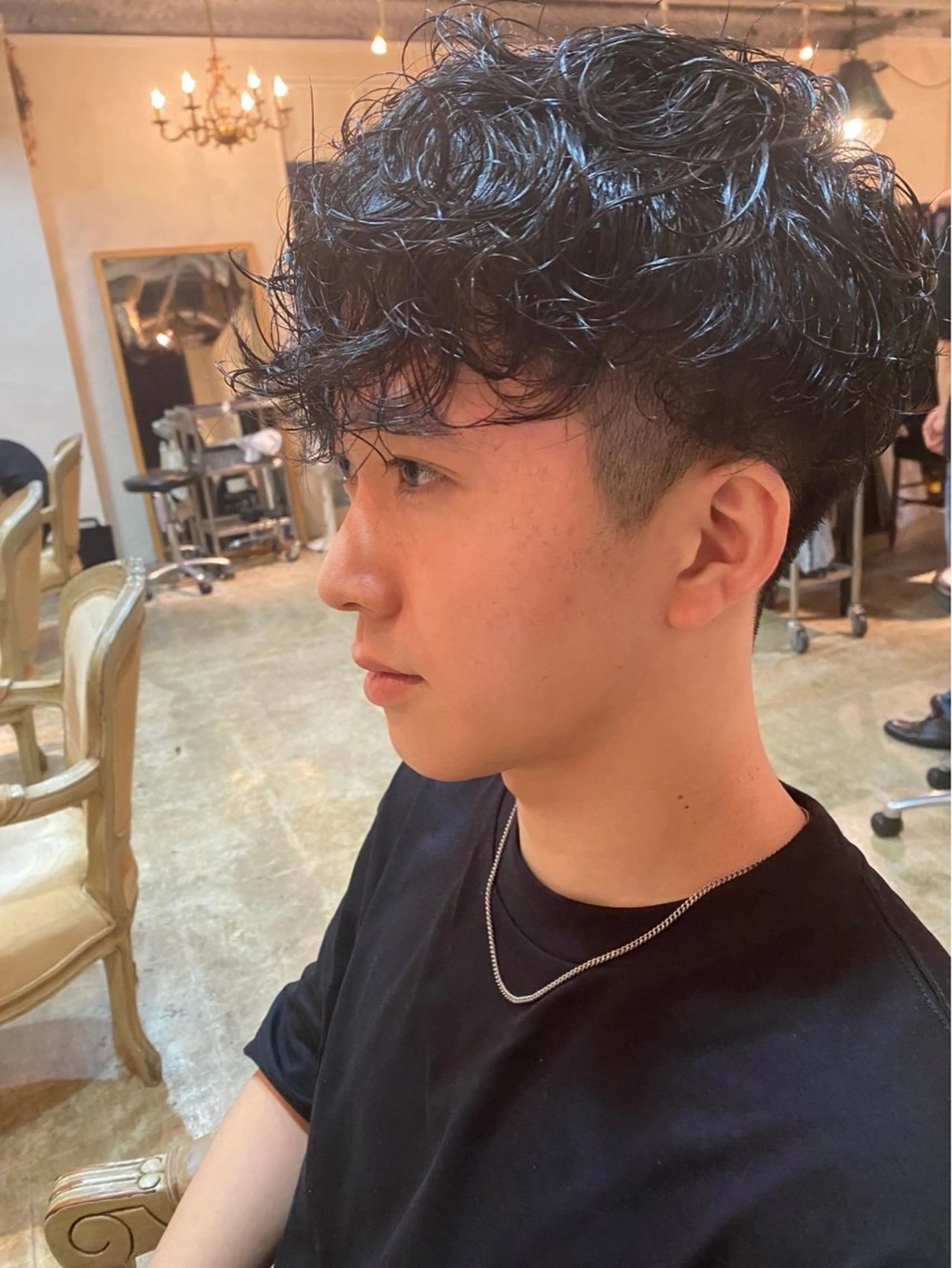 パーマ 岡田 神奈のヘアスタイル