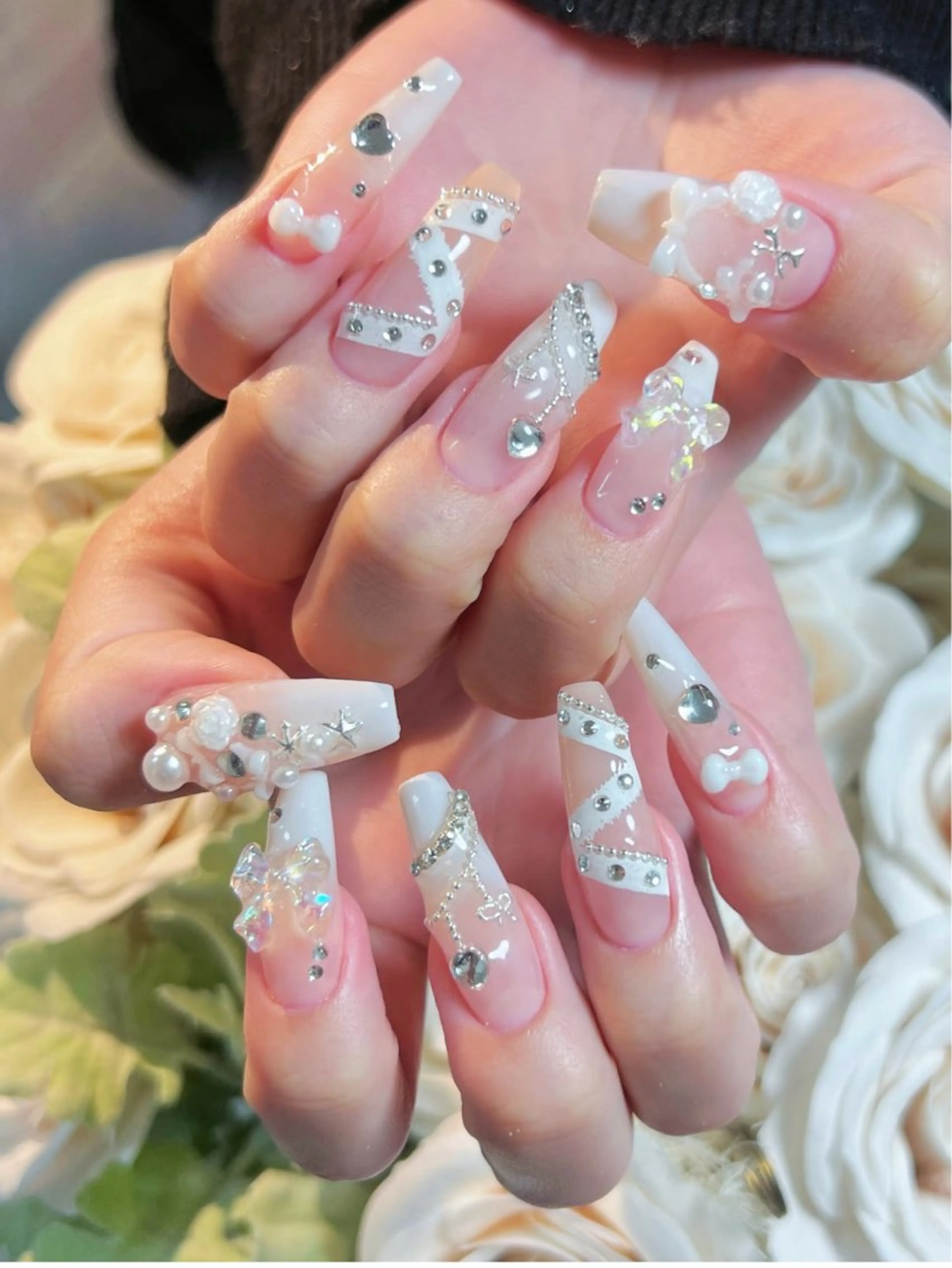 ネイル アートネイル べっ甲ネイル チークネイル 長さ出し フラッシュネイル ハンドネイル ハンドケア For you. Nail Salonのネイルデザイン