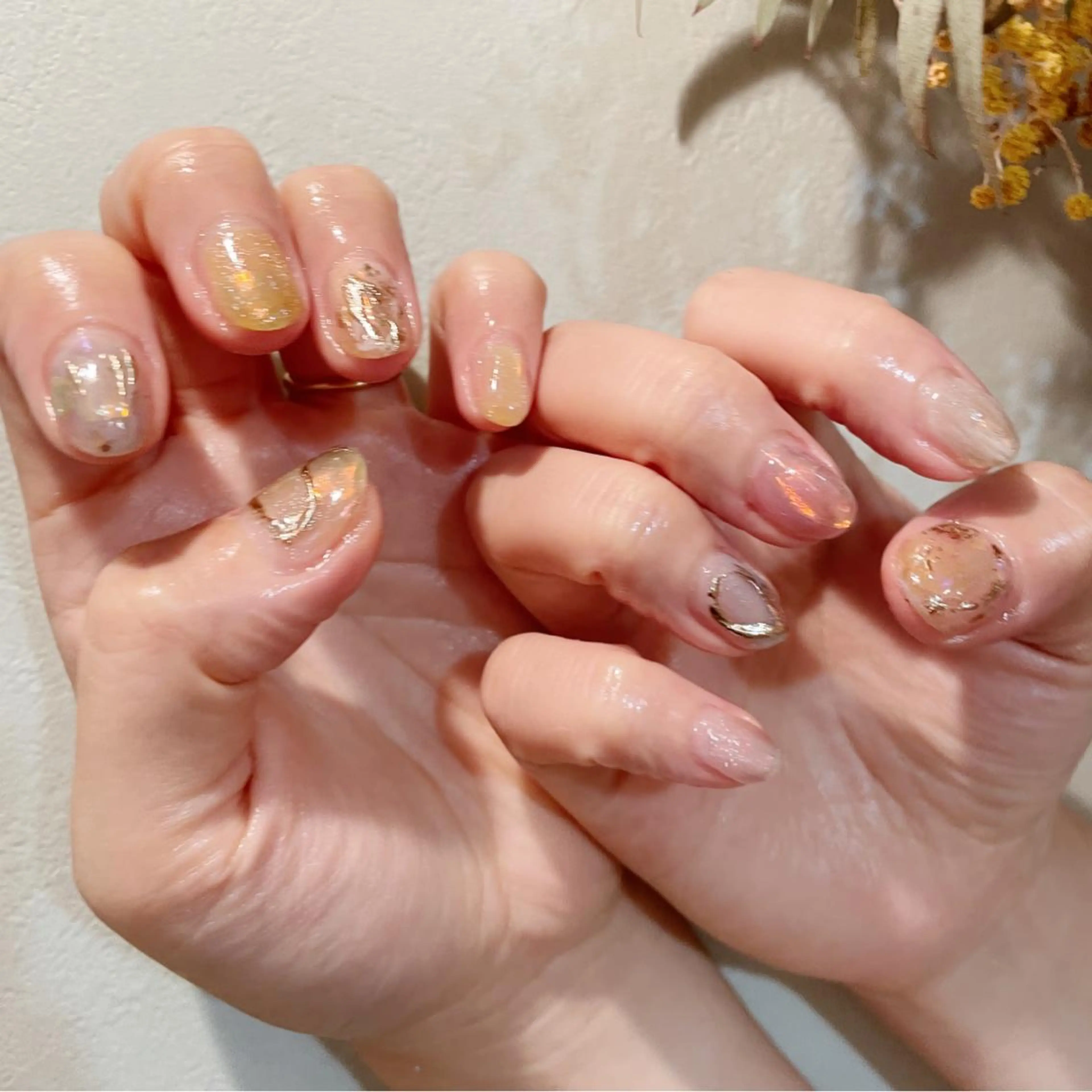 ネイル ニュアンスネイル ハンドネイル フットネイル rebon＊ natsukiのネイルデザイン