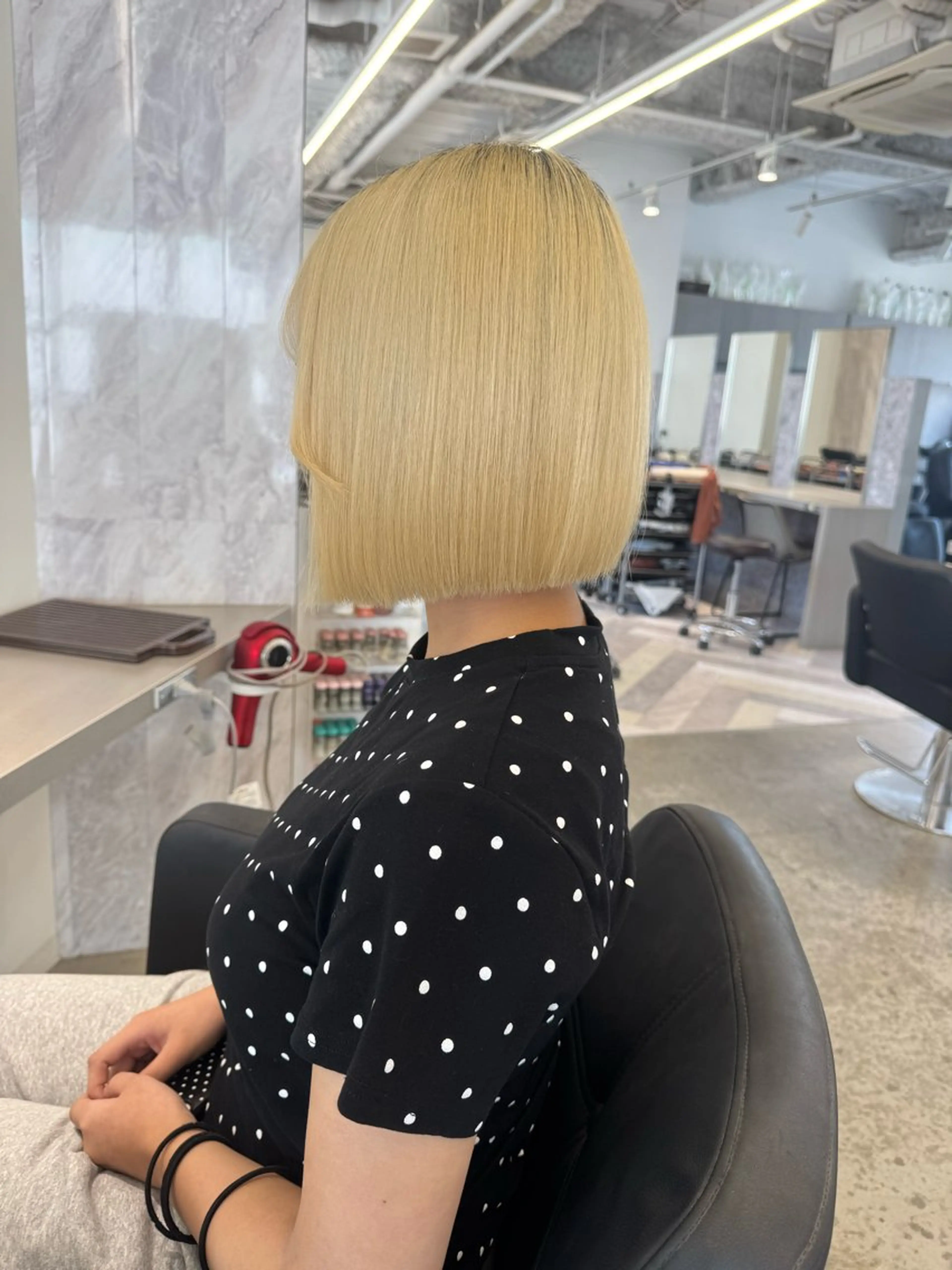 ショート カット トリートメント 店長　MANAMI ／ブリーチ／骨格ボブのヘアスタイル