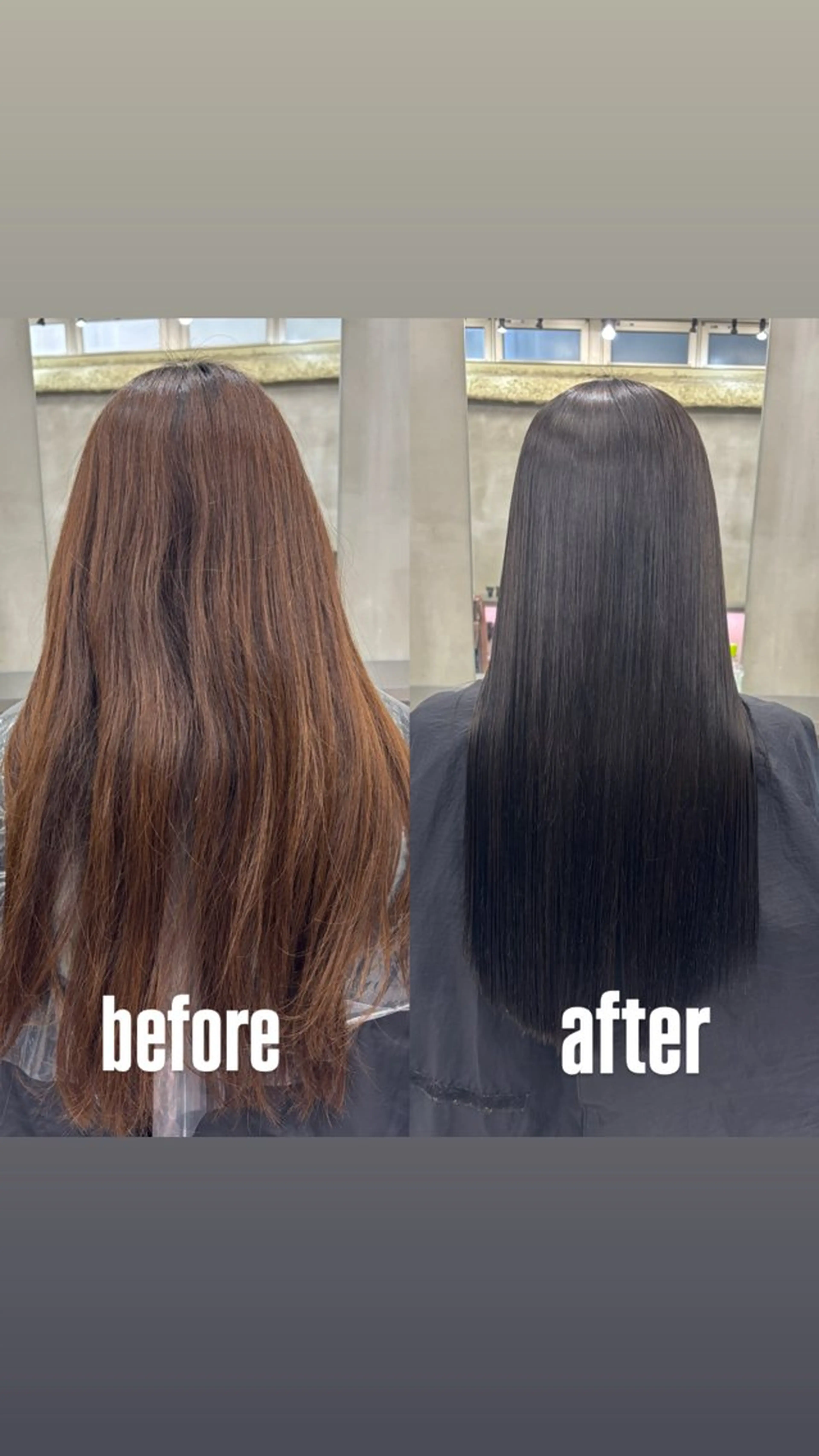 梅雨前に🌀うる艶✨内部修復トリートメント付き酸性straight🪄︎︎の写真