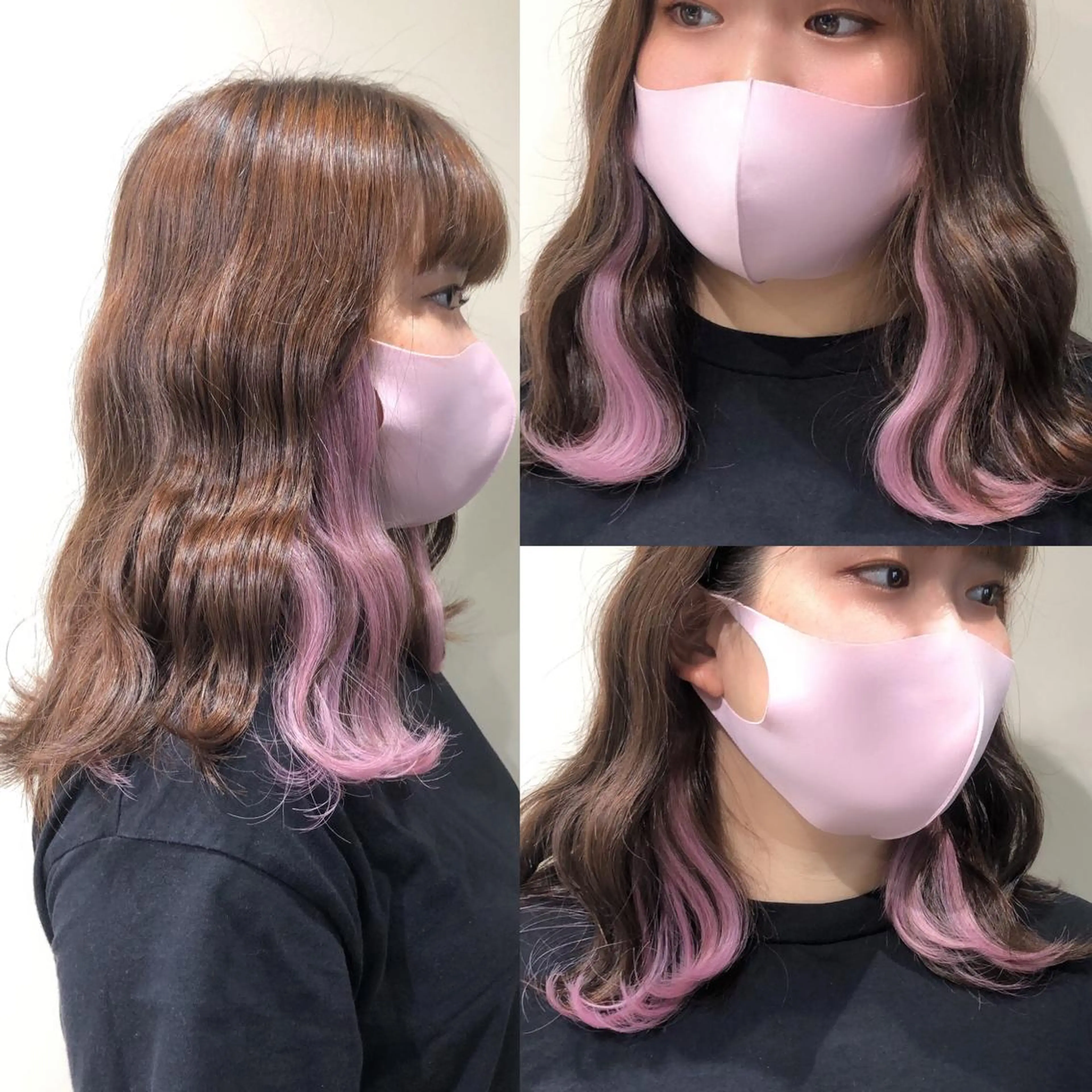 ミディアム シールエクステ エクステ 🦋美髪／エクステ 🦋アベイクミのヘアスタイル