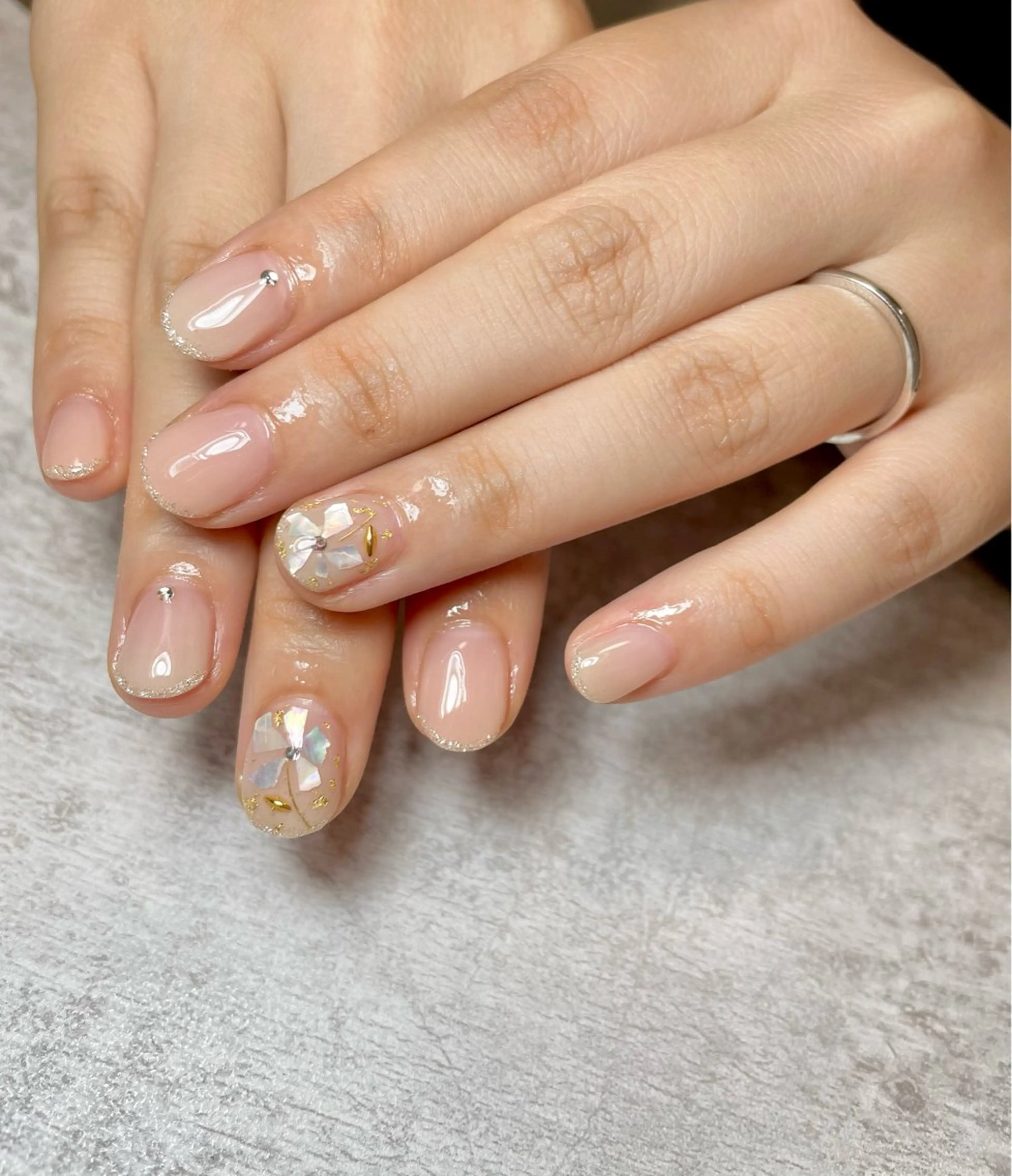ネイル 持ち込み ブライダルネイル BEAUTY GARDEN 【nail salon unseul】所属・nana .のネイルデザイン
