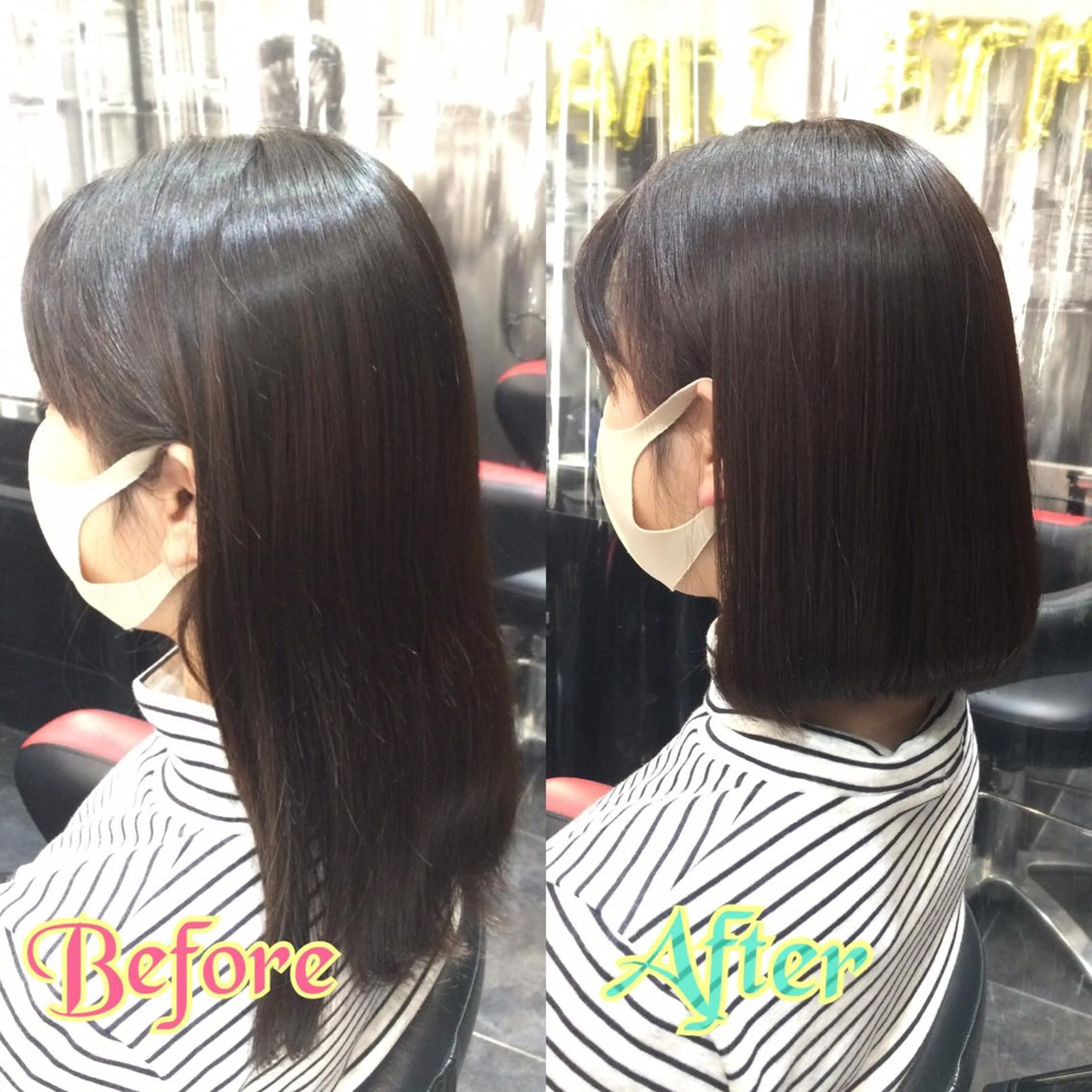 ミディアム Annon プライベートサロンのヘアスタイル