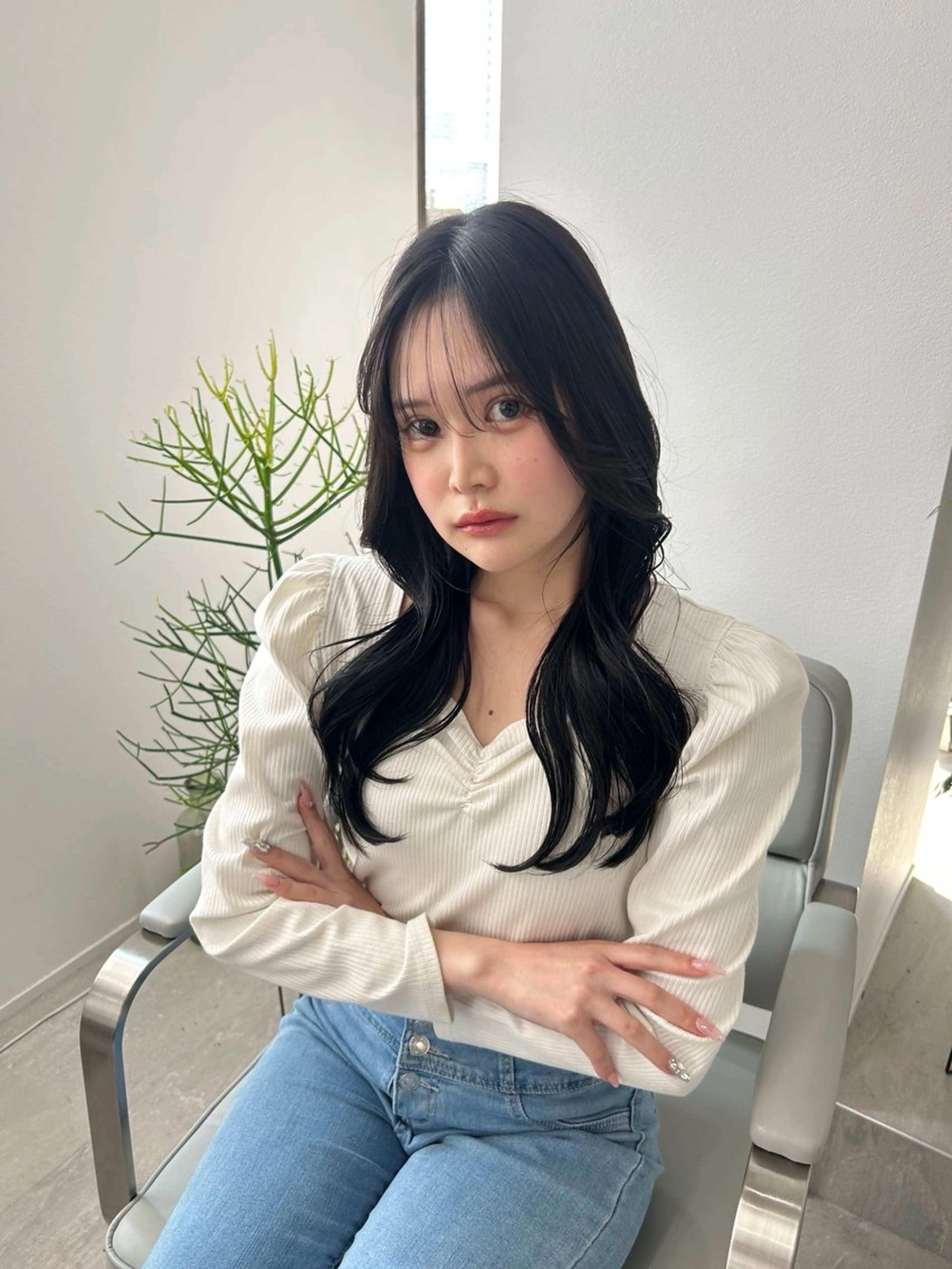 セミロング カラー ♡透明感/艶カラー /haruka♡のヘアスタイル