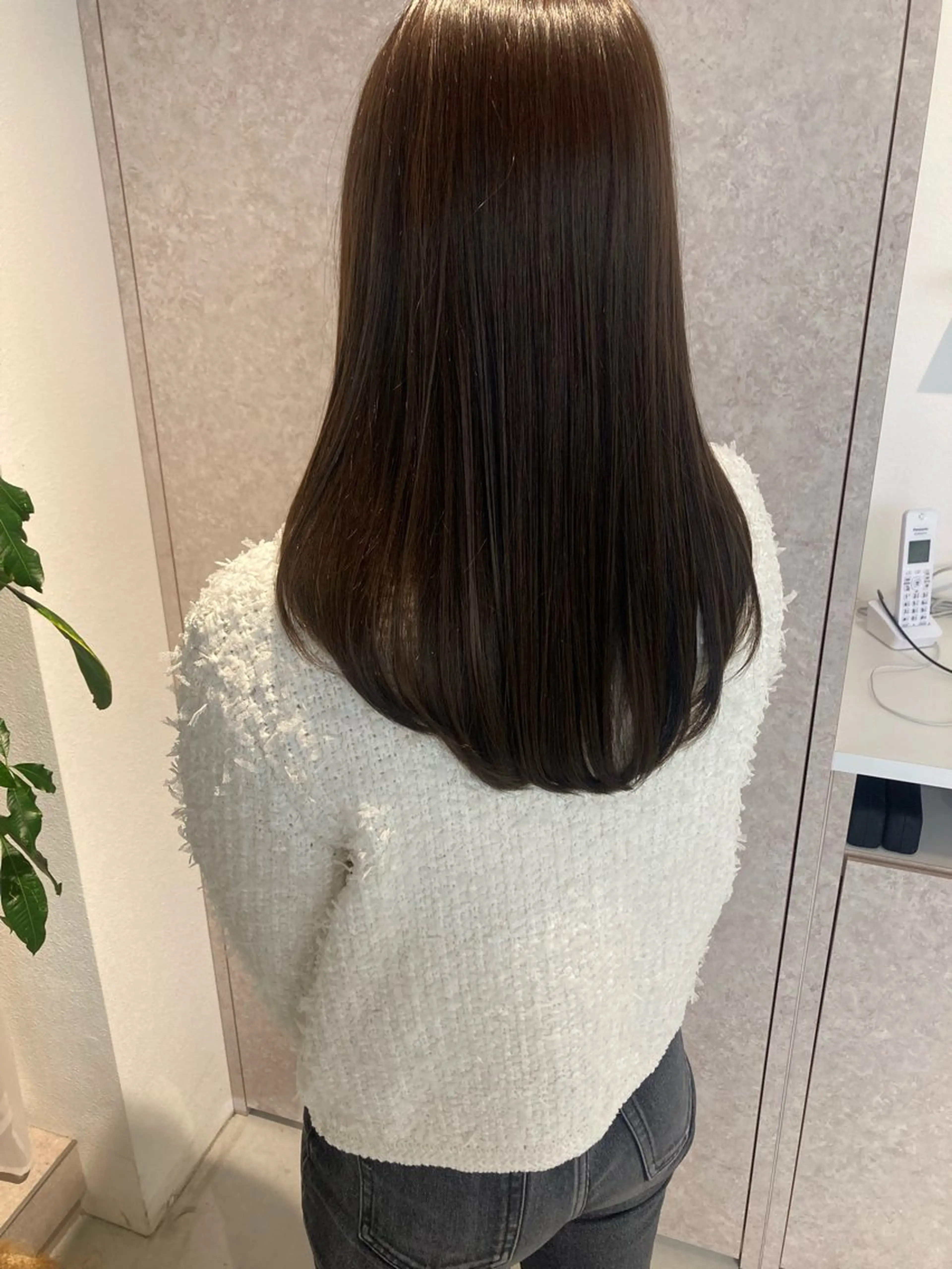 ロング カット ヘアカラー トリートメント ✨色持ちの良い艶 カラー✨蟹江真世のヘアスタイル