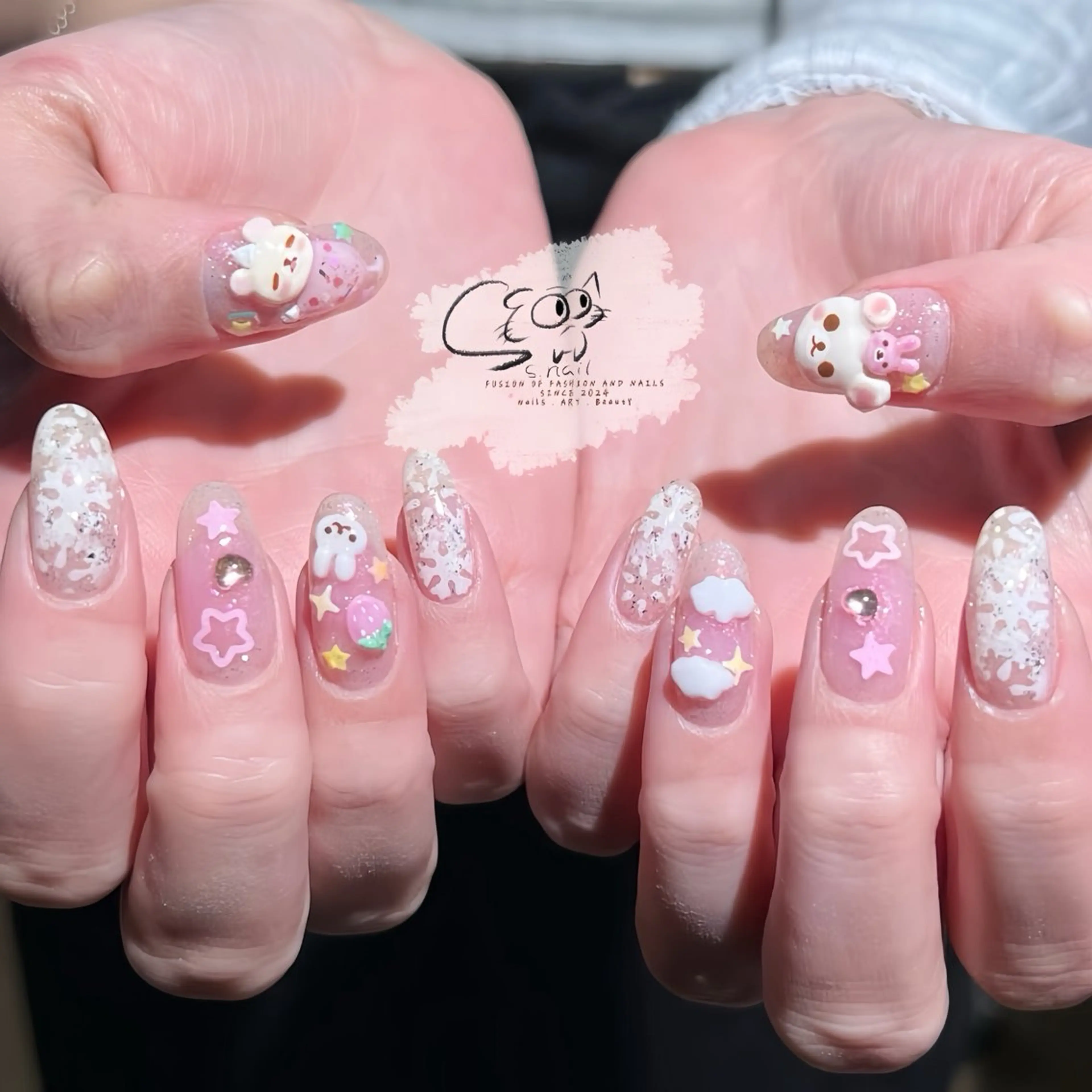 ネイル アートネイル チークネイル フレンチネイル グラデーション マグネットネイル ハンドネイル S.nail所属・S.nail _のネイルデザイン