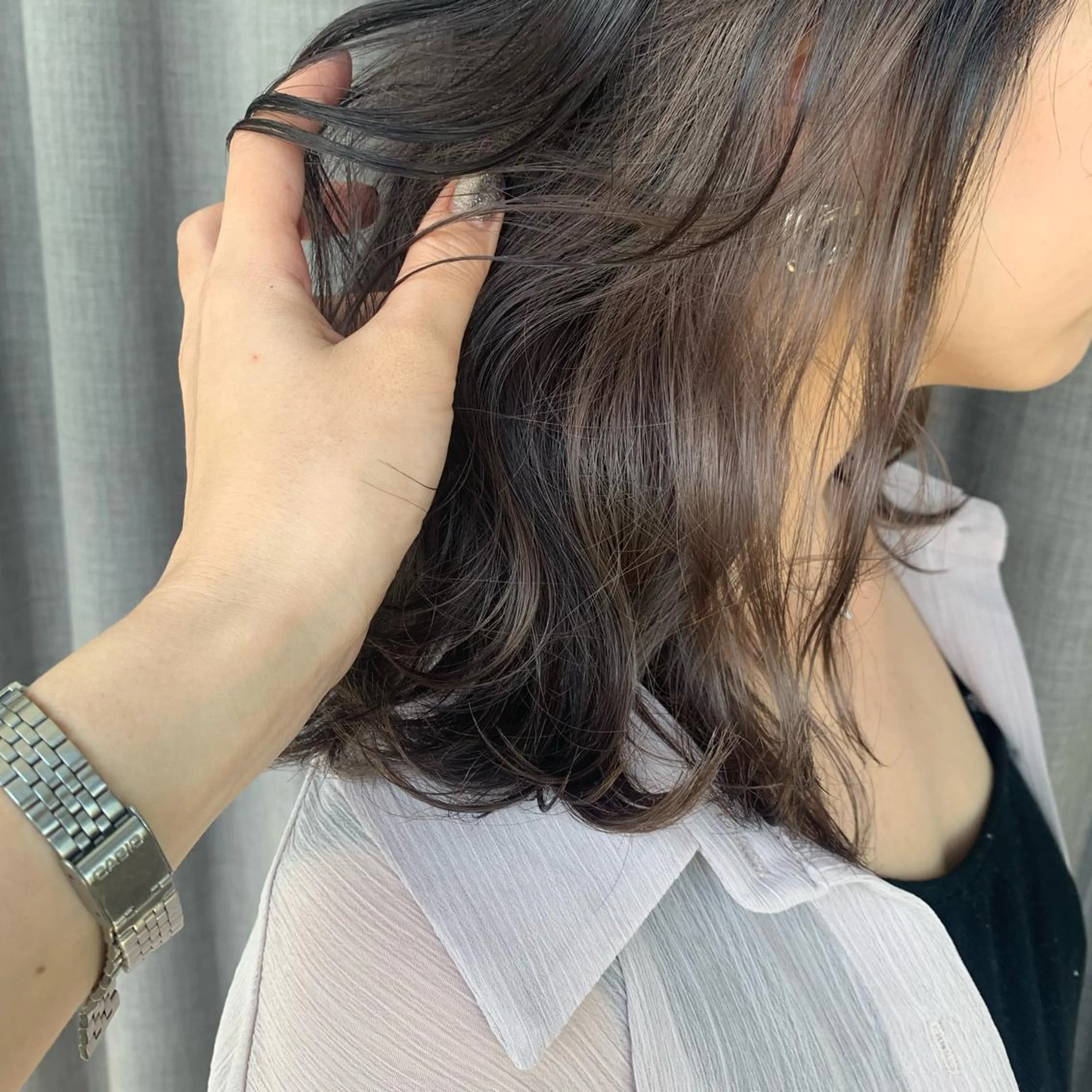 ミディアム カラー etore 矢場町 南沙希のヘアスタイル