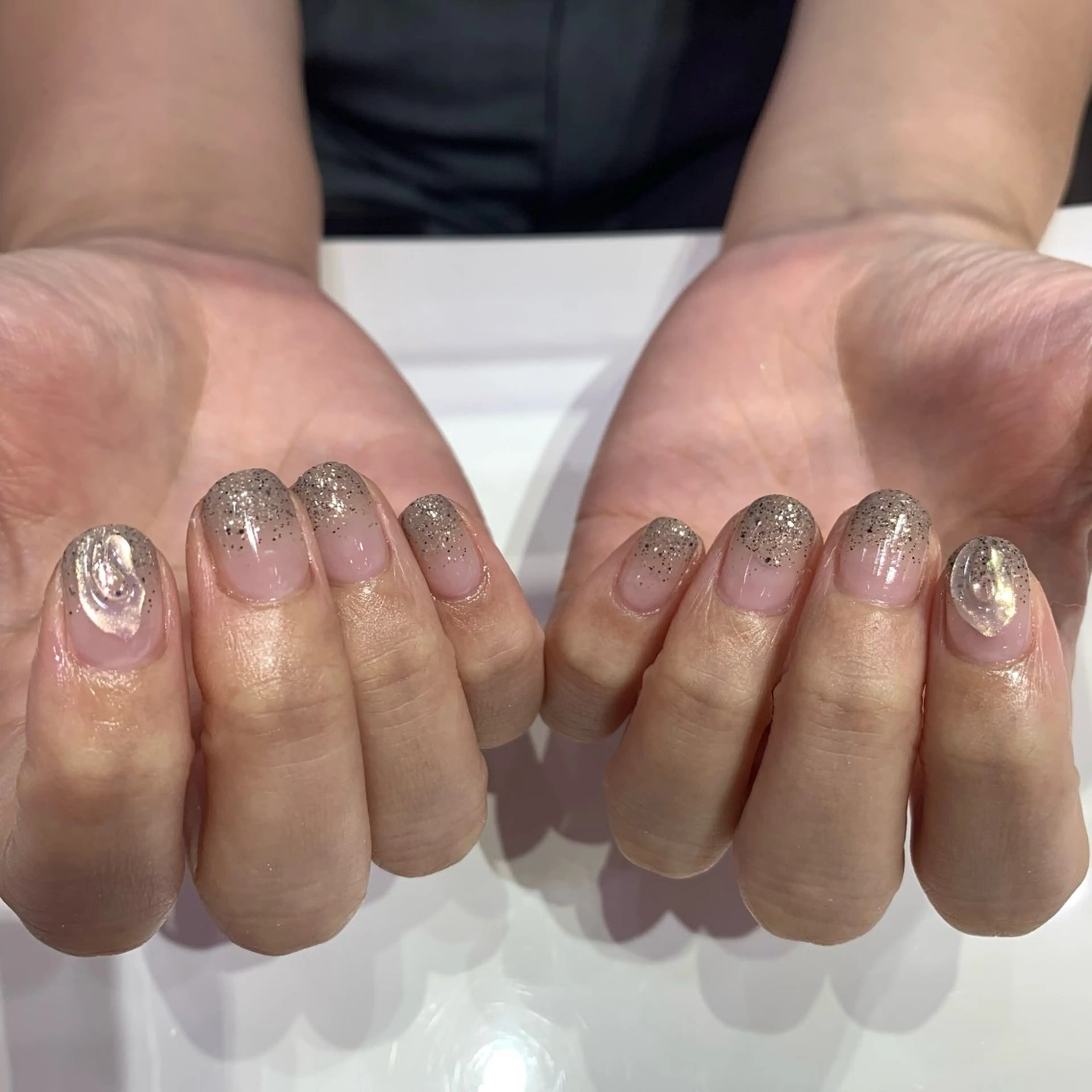 ネイル アートネイル グラデーション ハンドネイル ELAN) Hasegawaのネイルデザイン