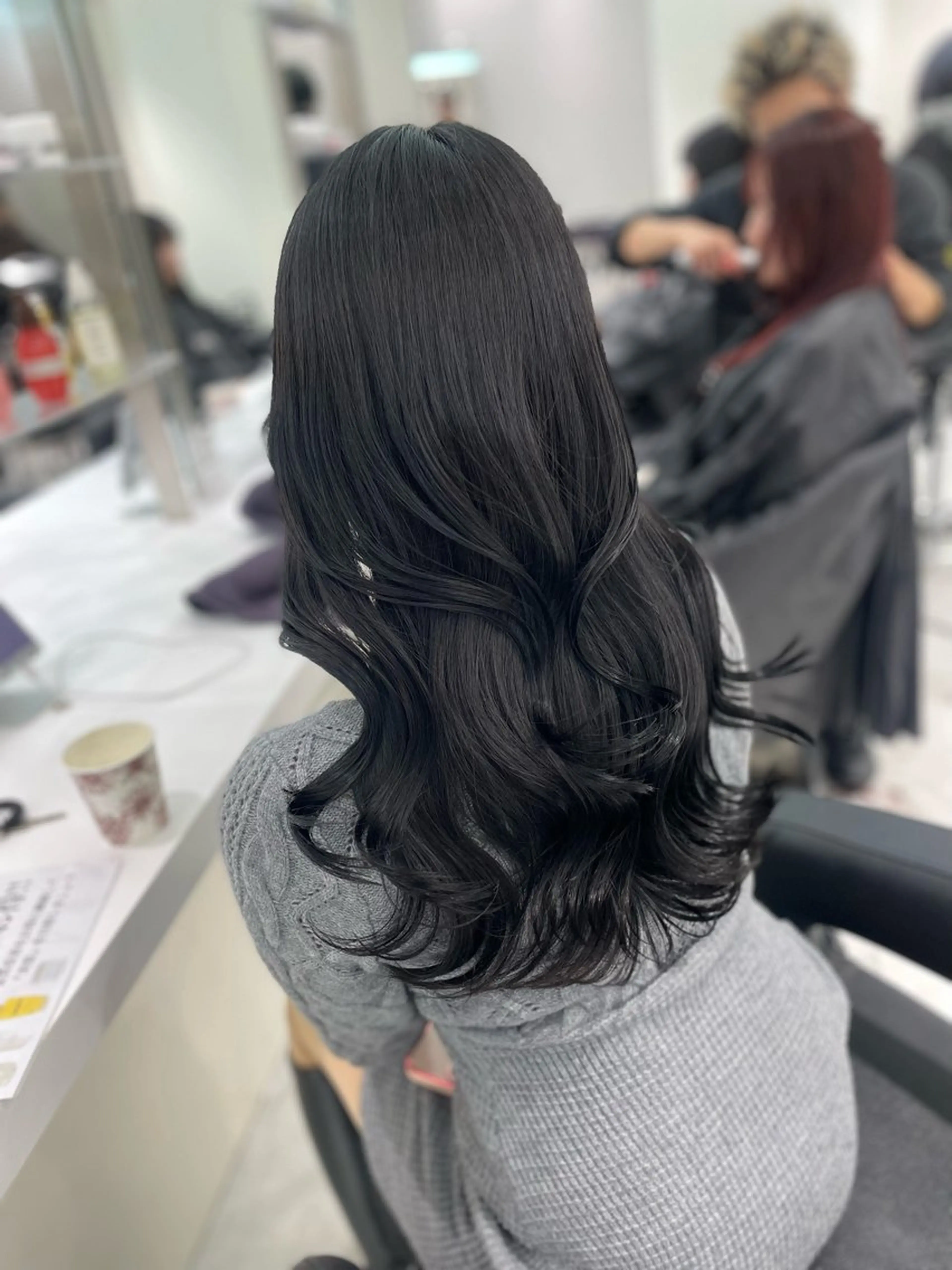 ロング カラー ヘアアレンジ メンズ ヘアカラー トリートメント 💗ブリーチなし暖色 kotono💗のヘアスタイル