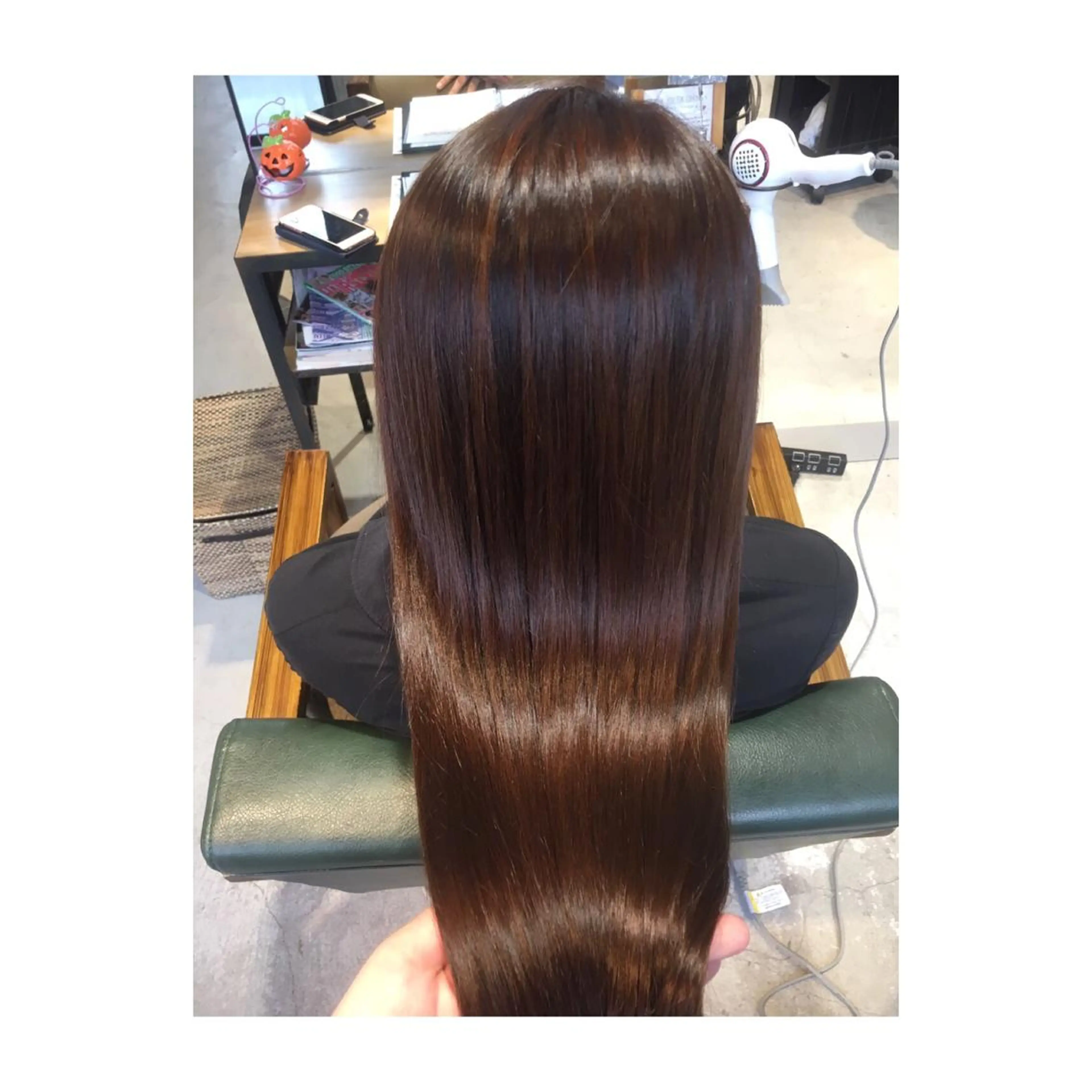 ロング トリートメント アオガミ （前髪顔周りカット）のヘアスタイル