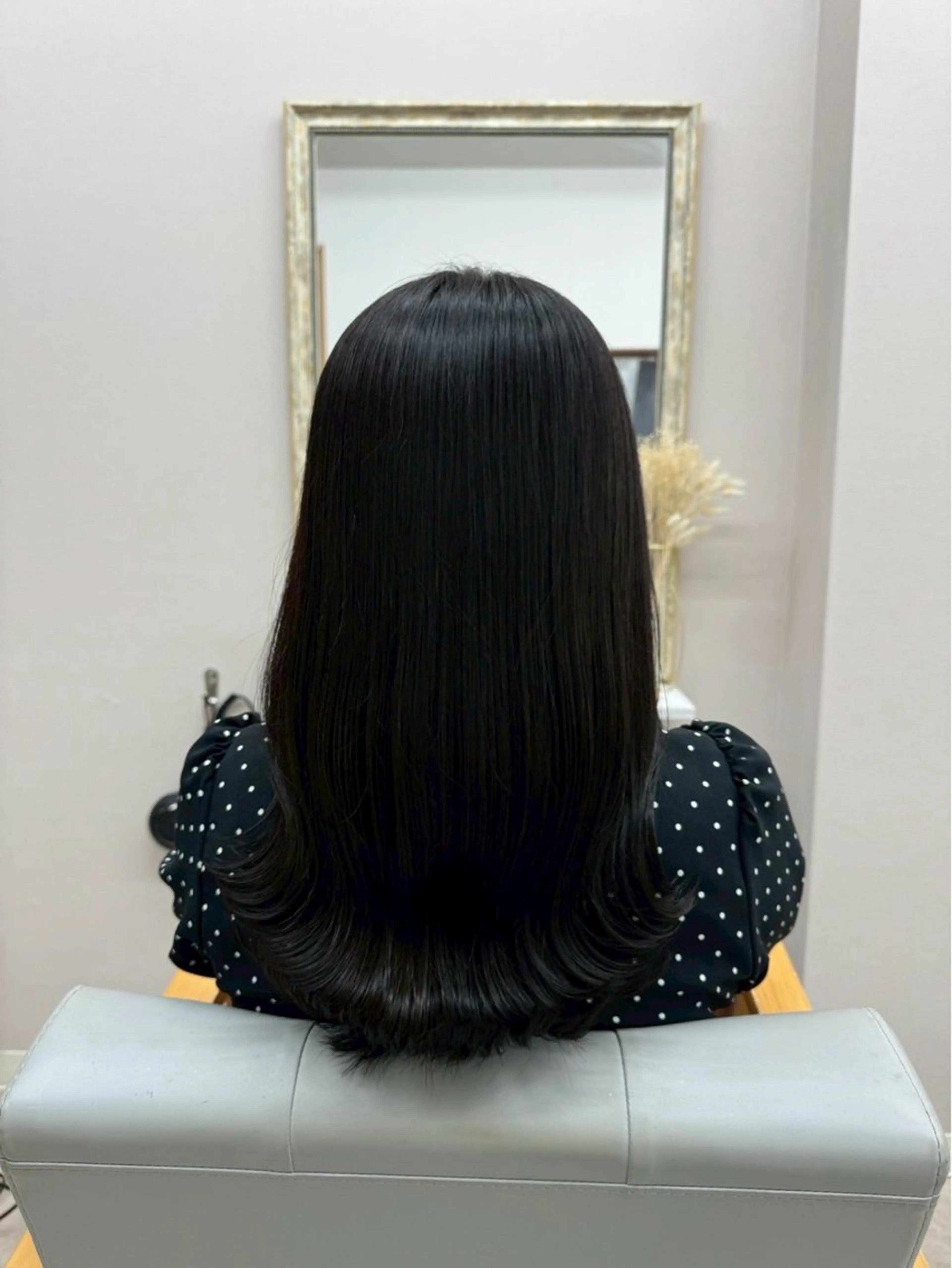 セミロング カラー オレンジ トリートメント luna所属・luna ayane ／透明感カラーのヘアスタイル