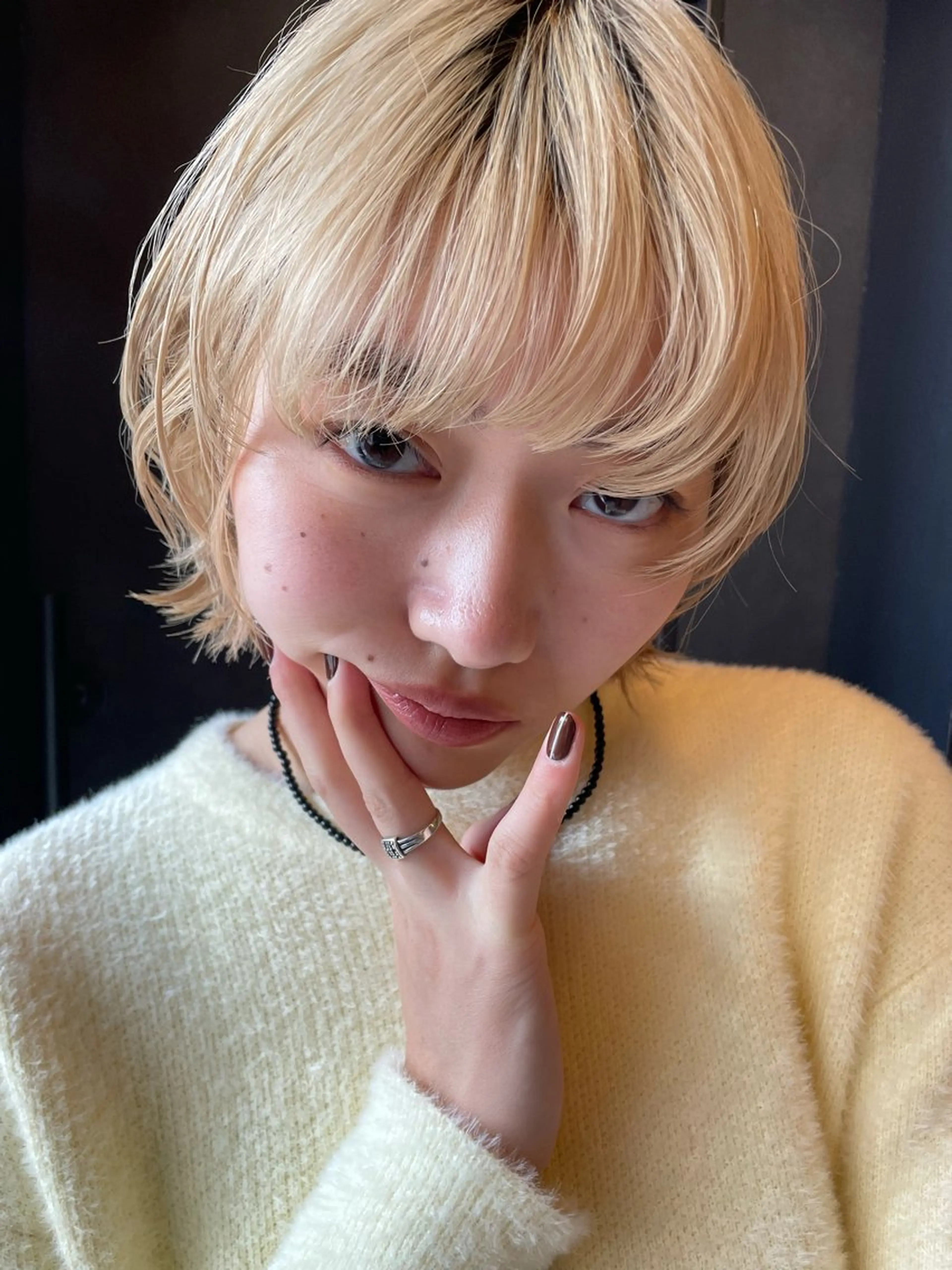 ミディアム カラー パーマ ヘアアレンジ メンズ メンズブリーチ ブリーチ カット ヘアカラー トリートメント tatsumi/ボブ ウルフ/レイヤーのヘアスタイル