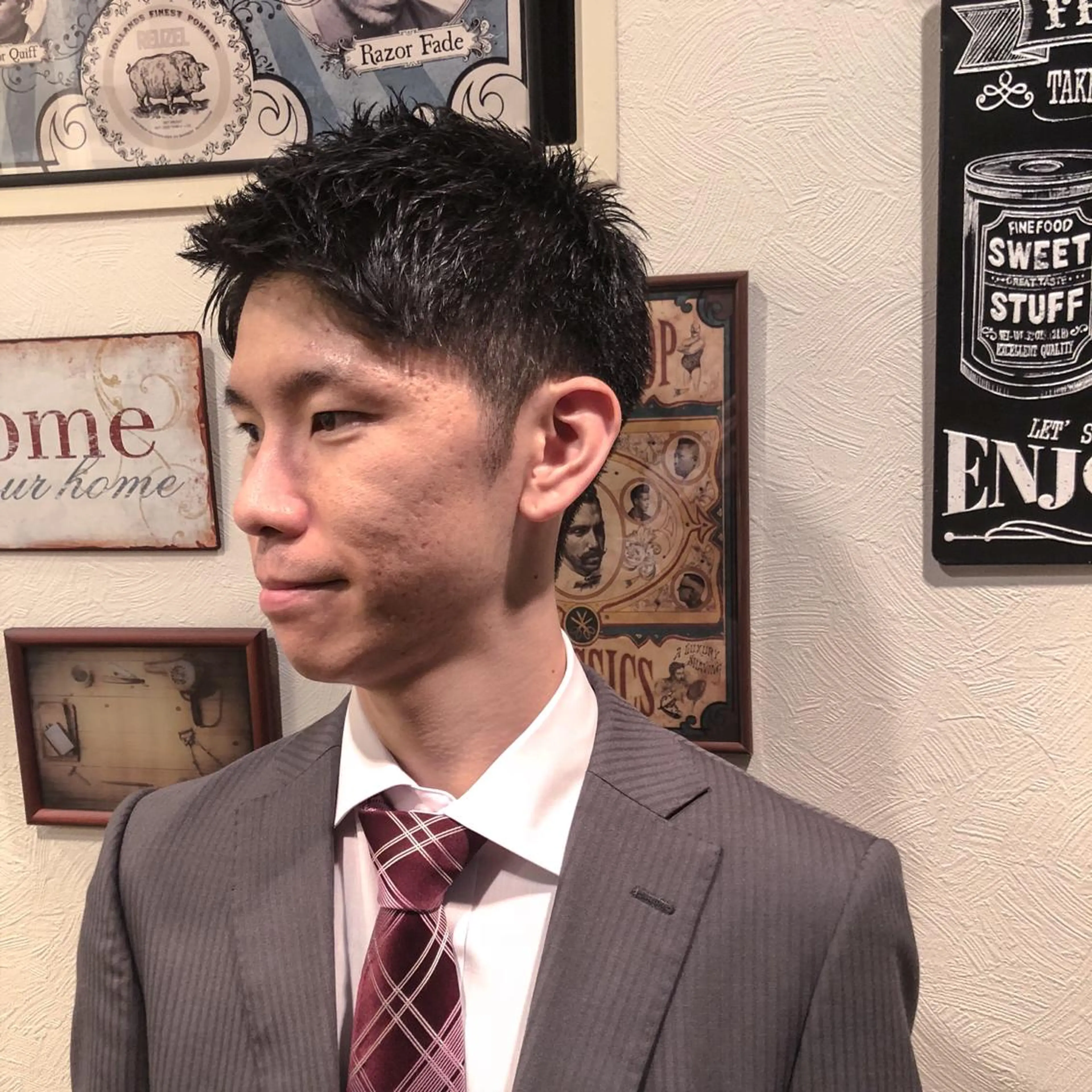 ショート メンズ Groomers Tokyo所属・宮城 風冴のヘアスタイル