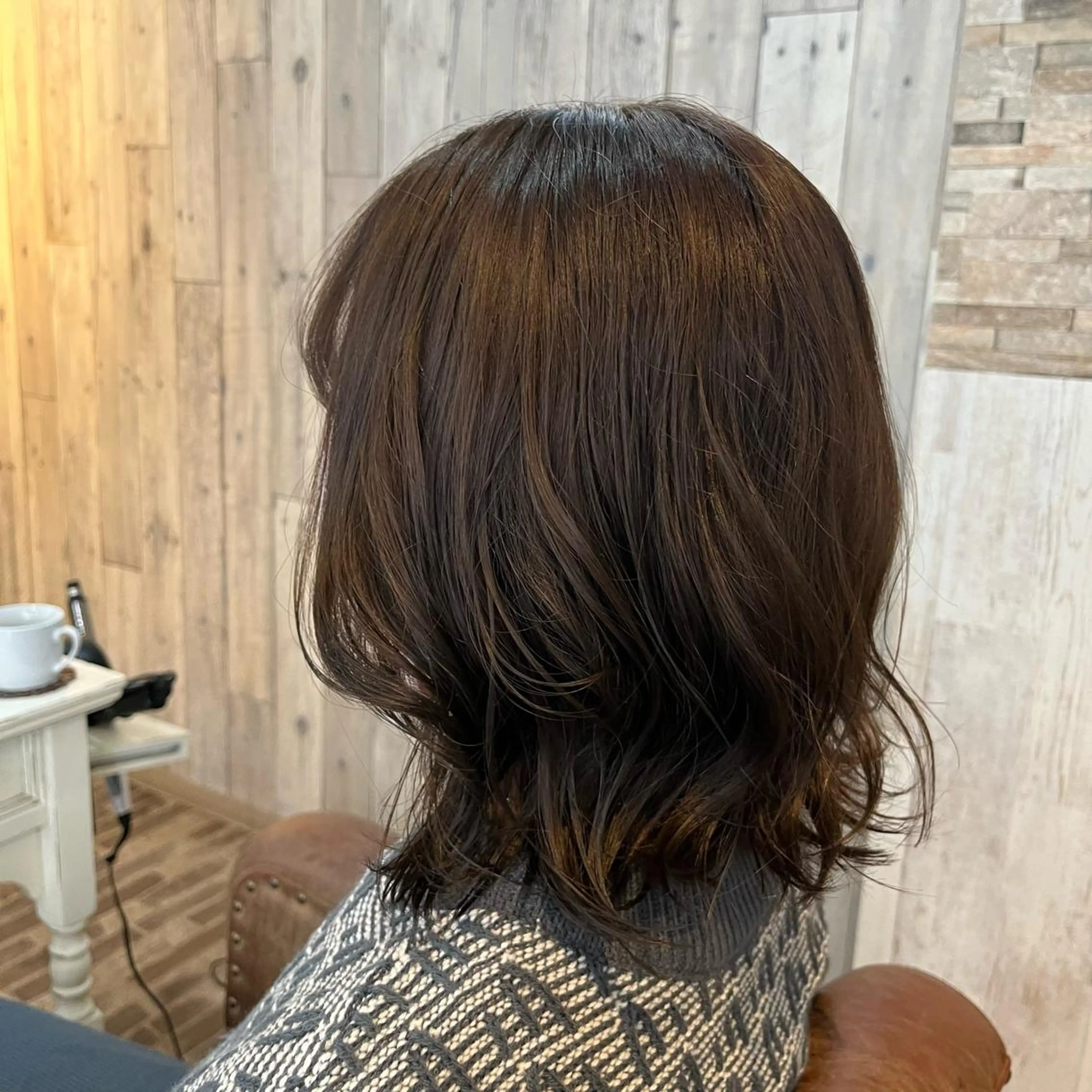 ミディアム 🌷L'oeuf 【ﾙﾌ】ホシカワ🌷のヘアスタイル