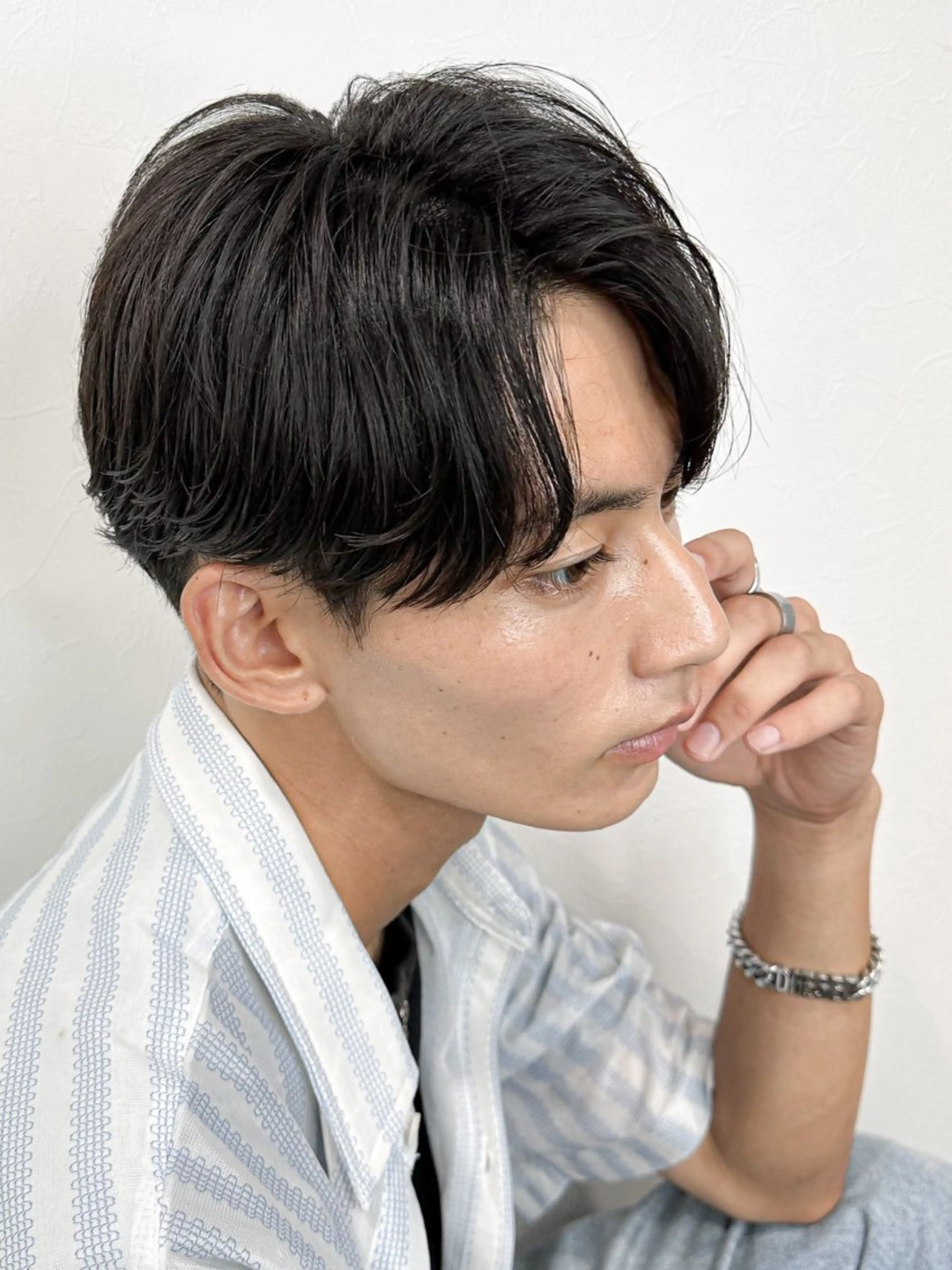 ショート メンズ パーマ/ダブルカラー ブリーチ⭐️海斗のヘアスタイル