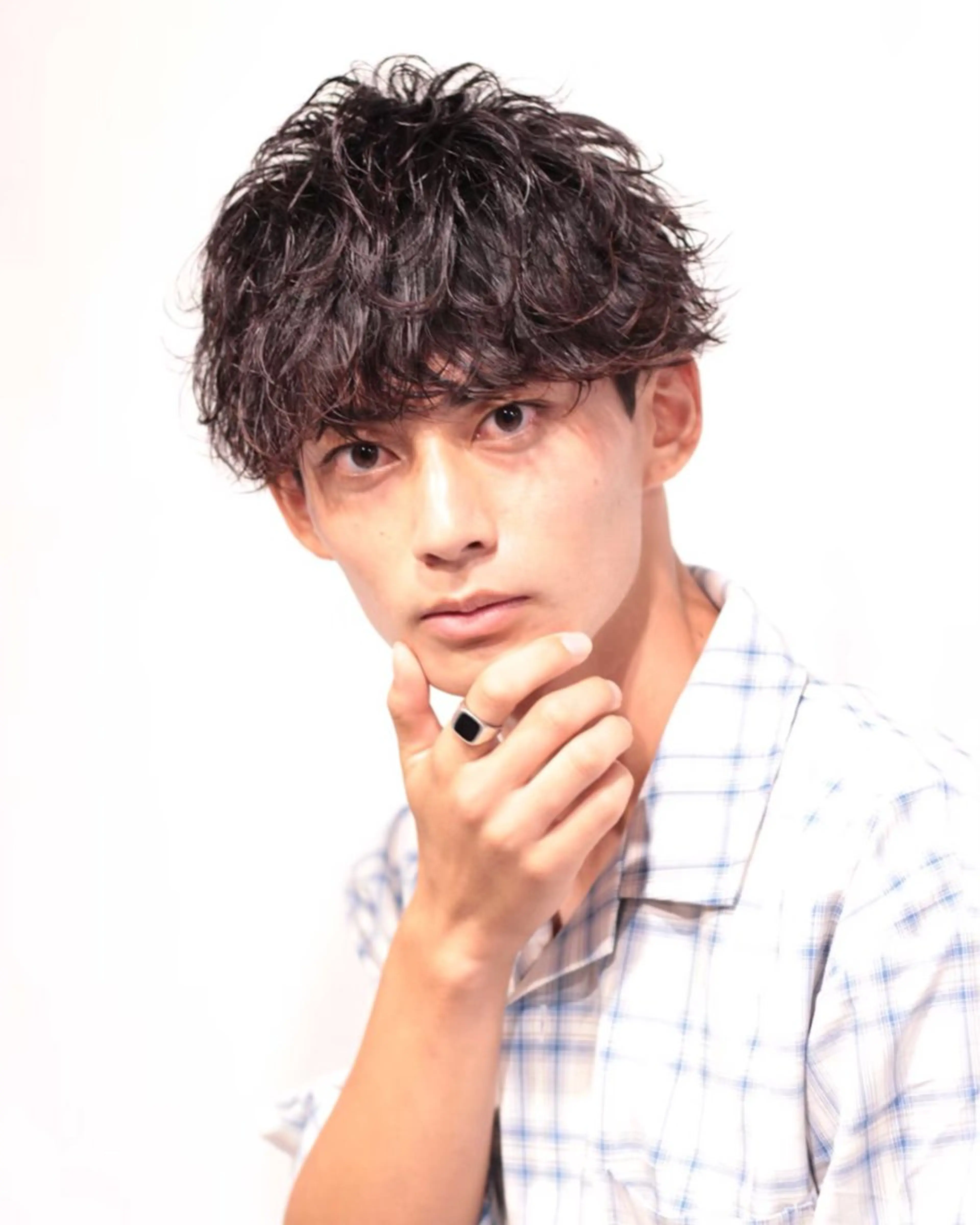 パーマ ヘアアレンジ メンズ カット パーマ ヘアセット Ryo横浜韓国ヘア/ 曲がる縮毛矯正特化のヘアスタイル