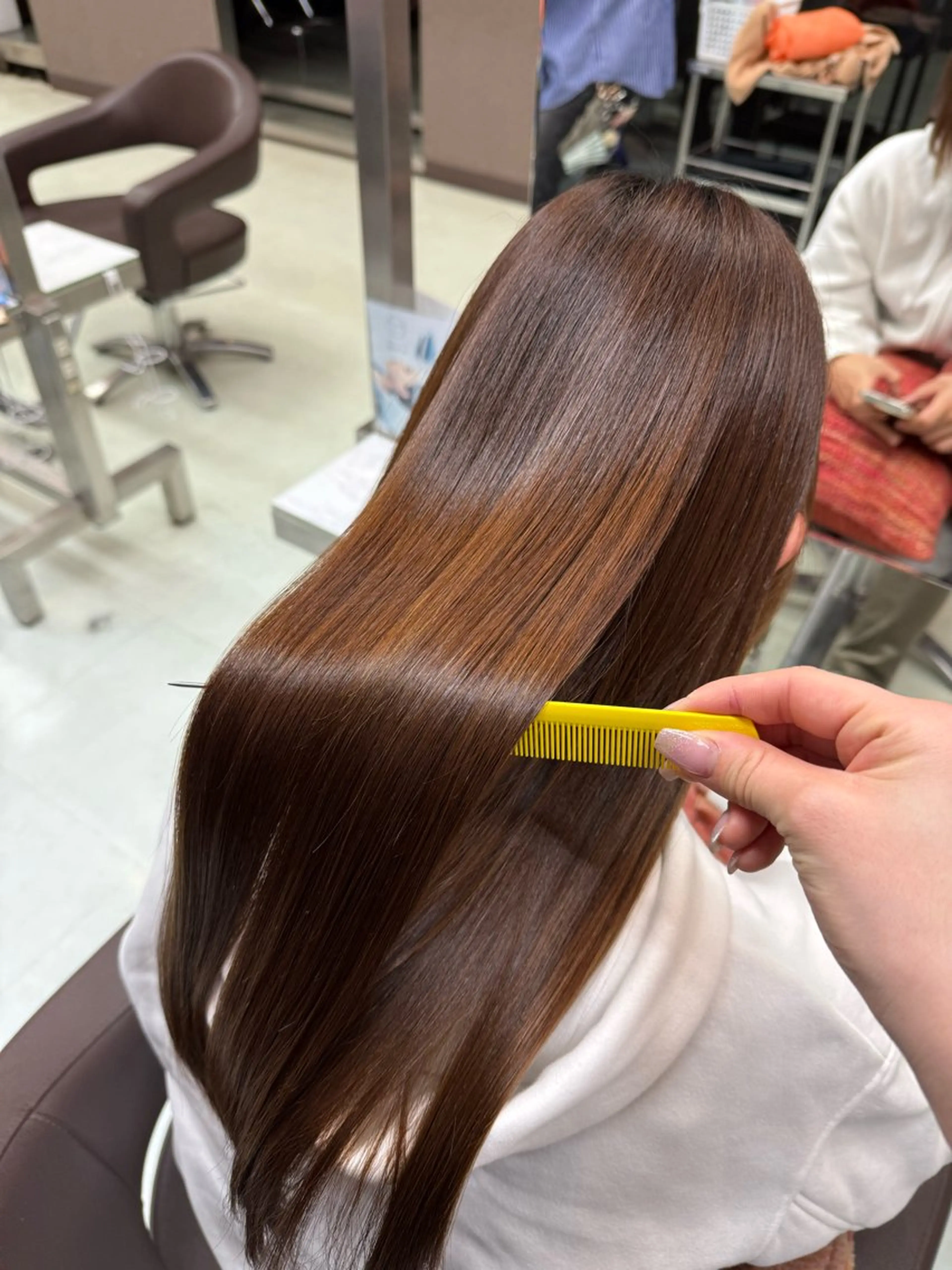 ロング 髪質改善 ヘアーメイクWILL 西宮店所属・WILL西宮 藤原 佳奈/髪質改善/艶髪のヘアスタイル