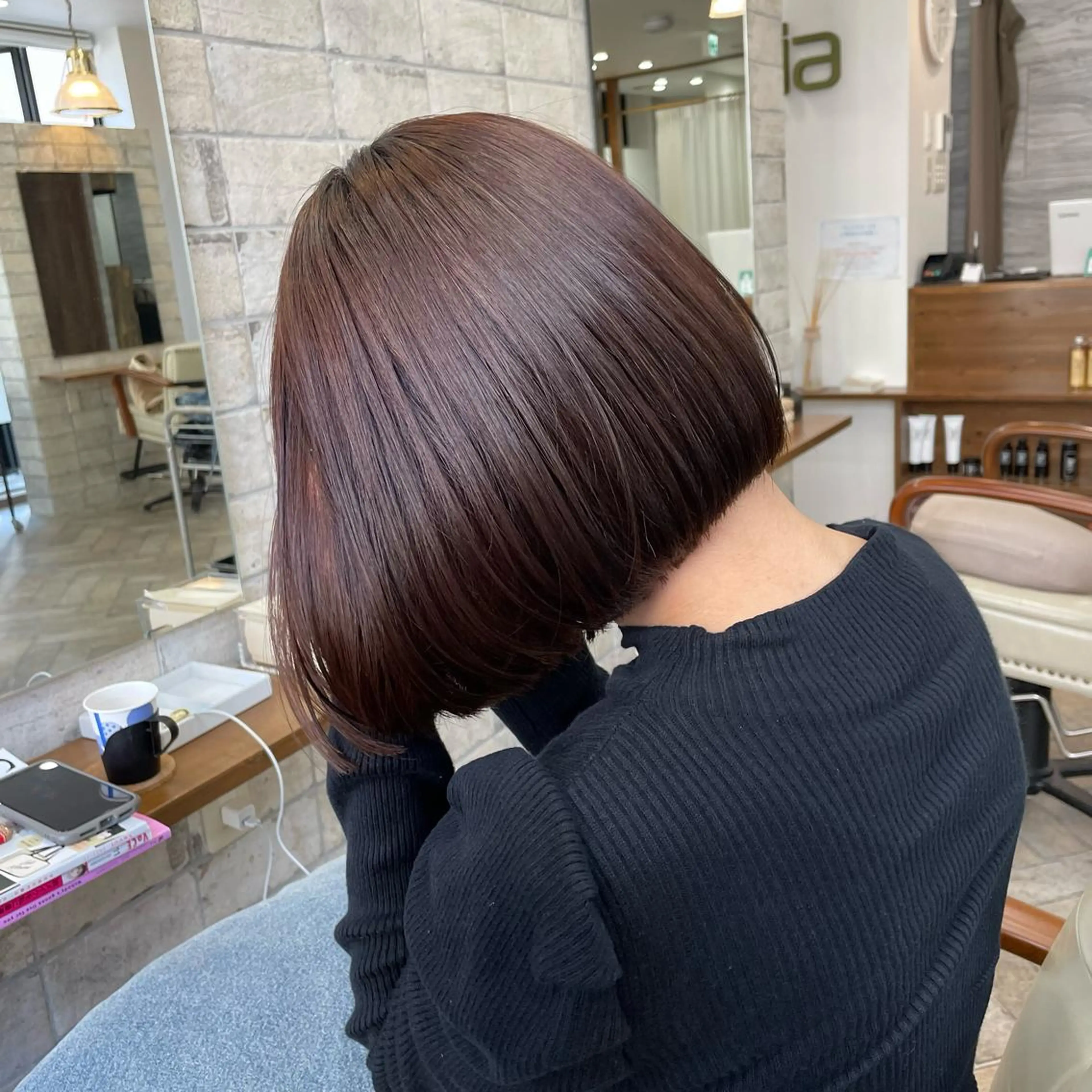 ショート カラー 髪質改善 中川　翔のヘアスタイル