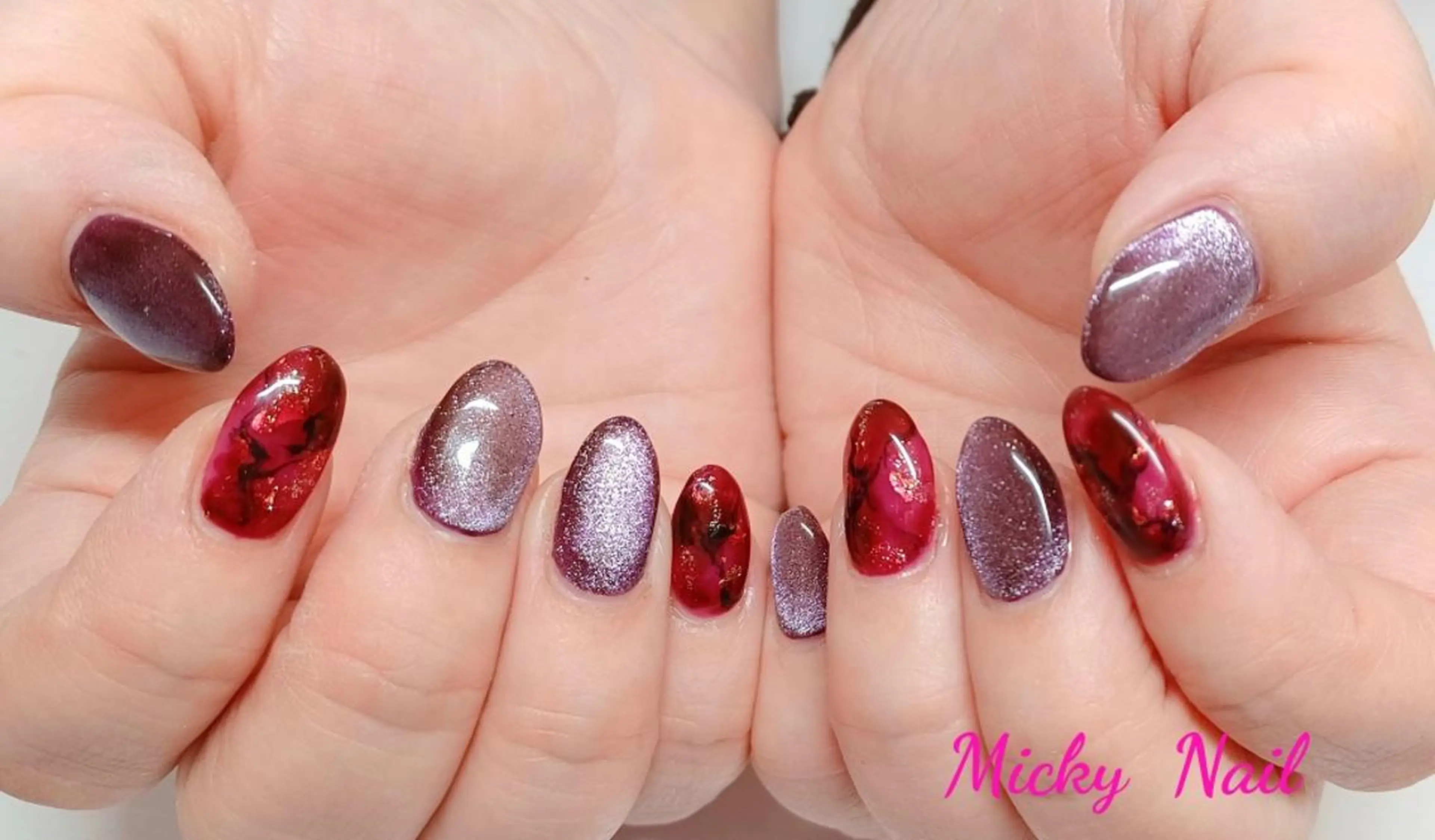 ネイル ミディアム Micky nail chikushinoのネイルデザイン