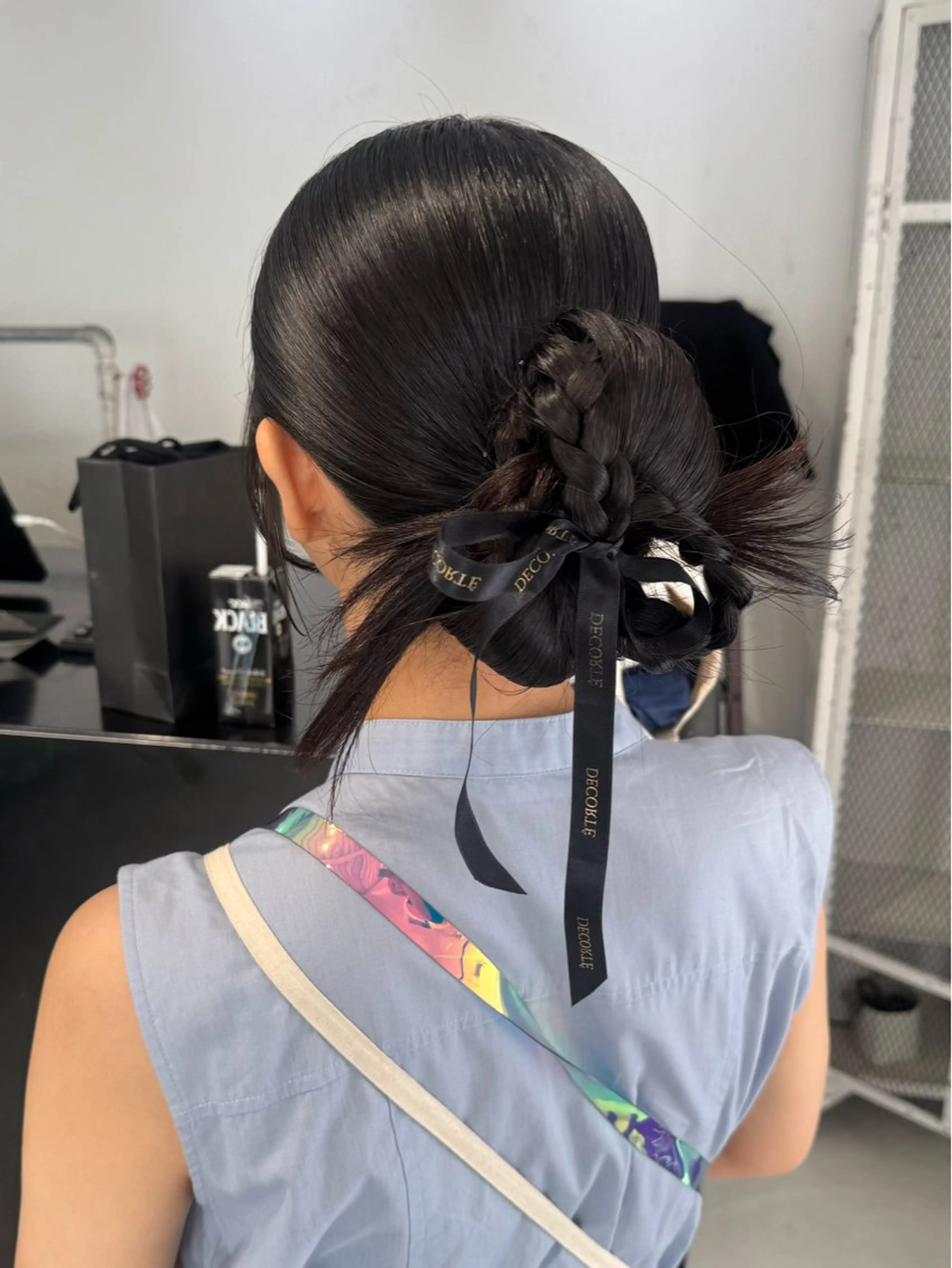 ロング ヘアアレンジ ヘアセット 原宿 艶カラー🫧 ちり🍎のヘアスタイル