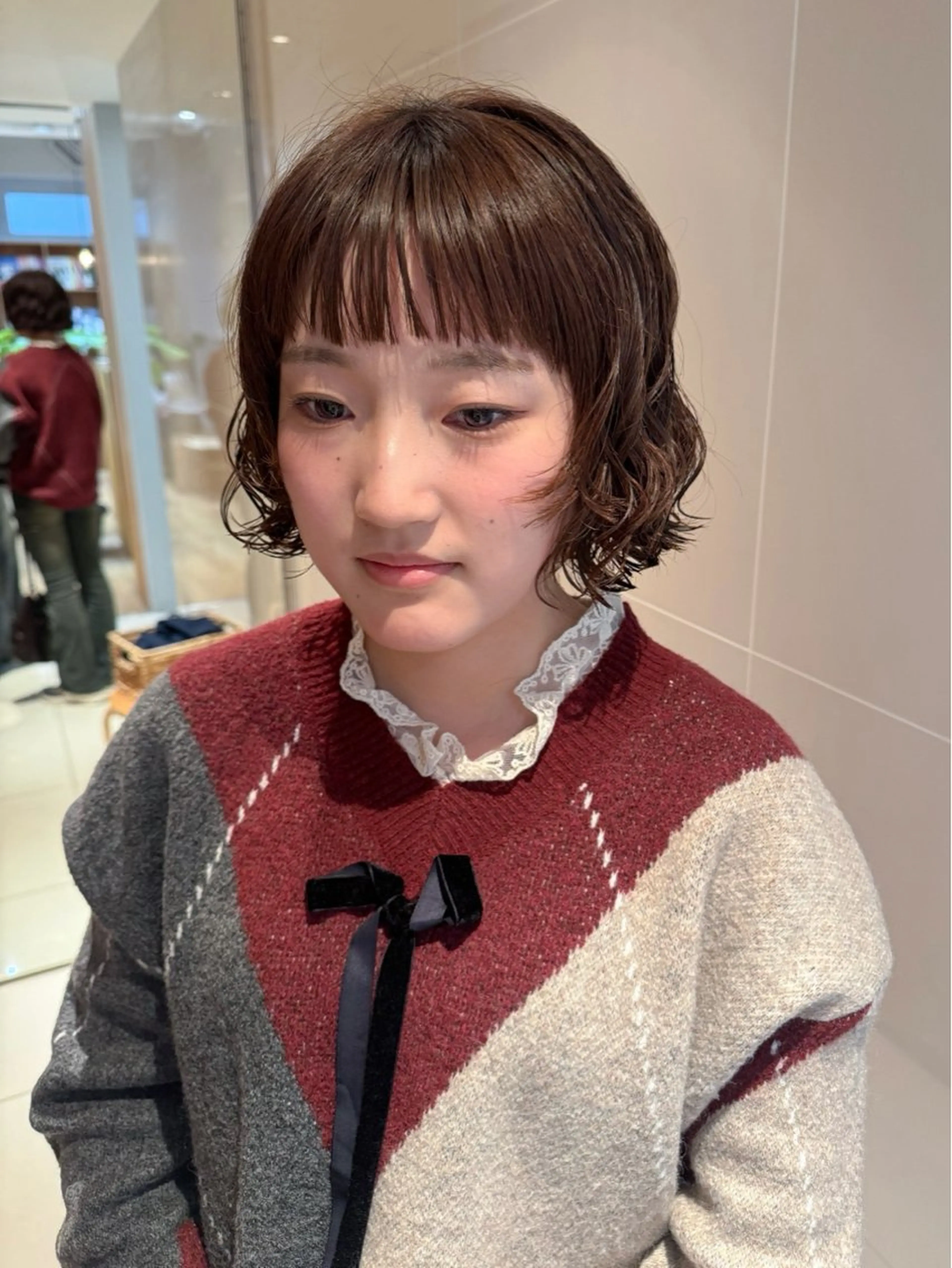 ショート パーマ カット パーマ 大橋 芽衣のヘアスタイル