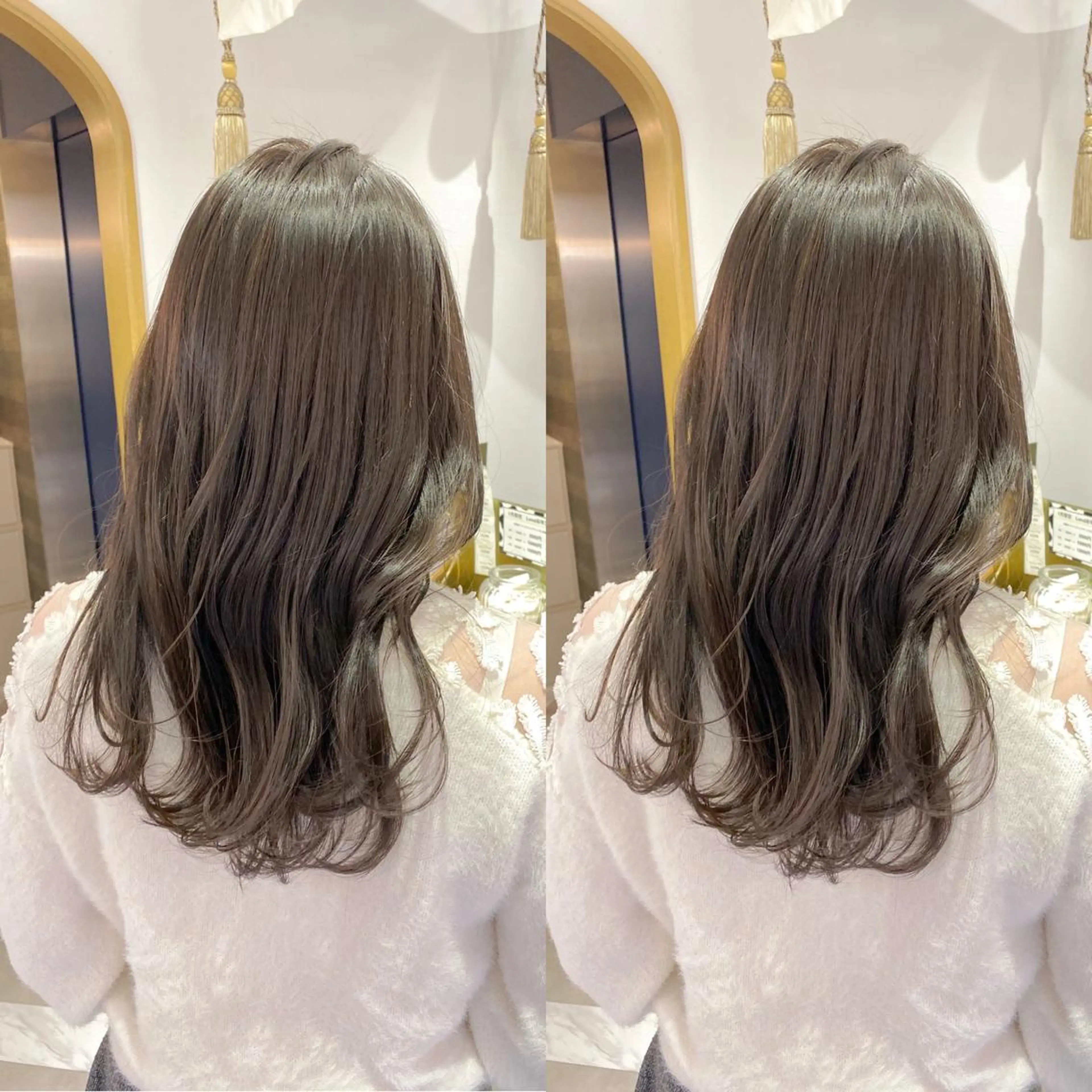 セミロング レイヤーカット /透明感カラー西田のヘアスタイル