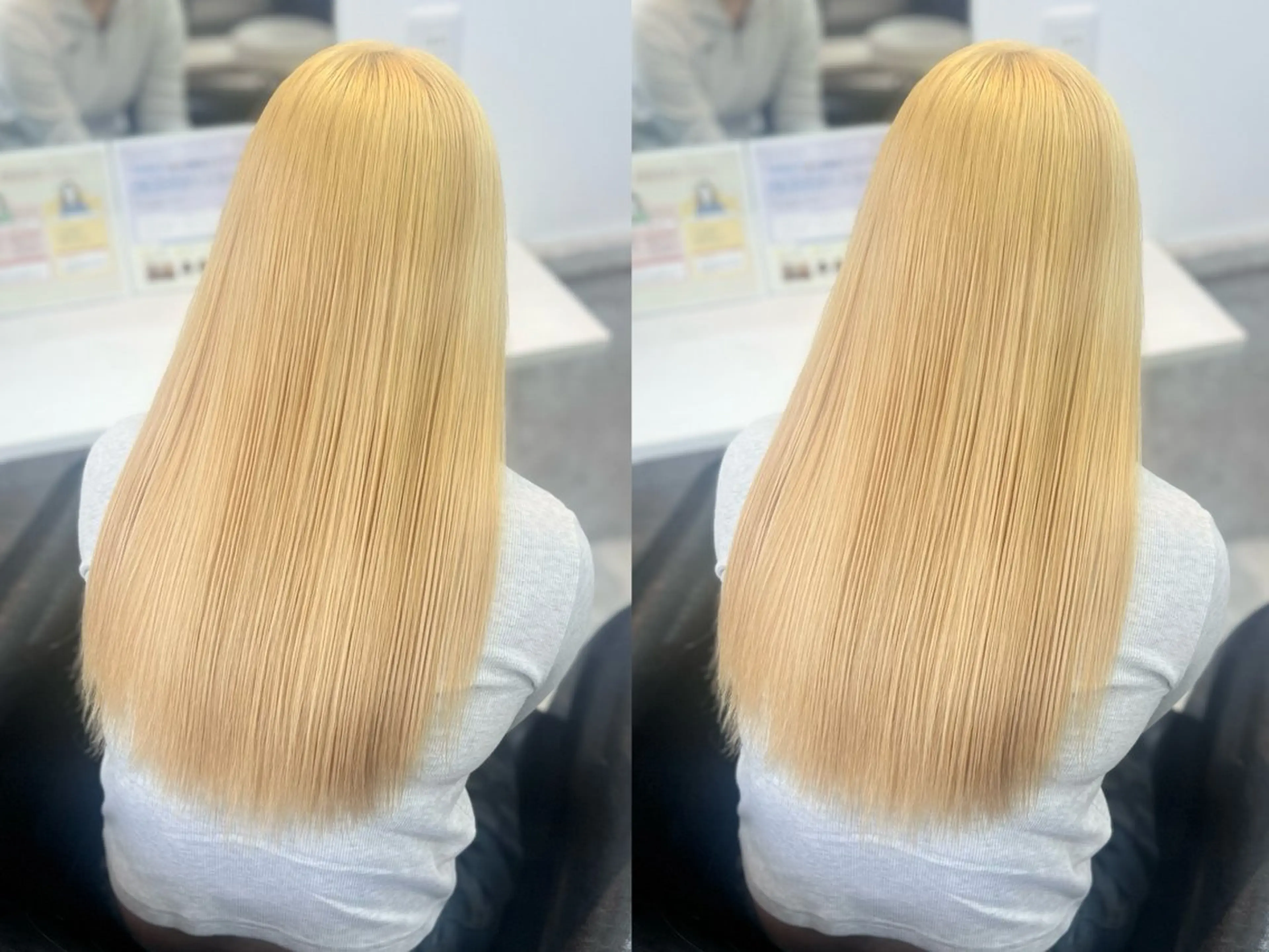 ⭐️ハイトーンにしたい方⭐️Wブリーチ＋韓国風艶カラー💋の写真