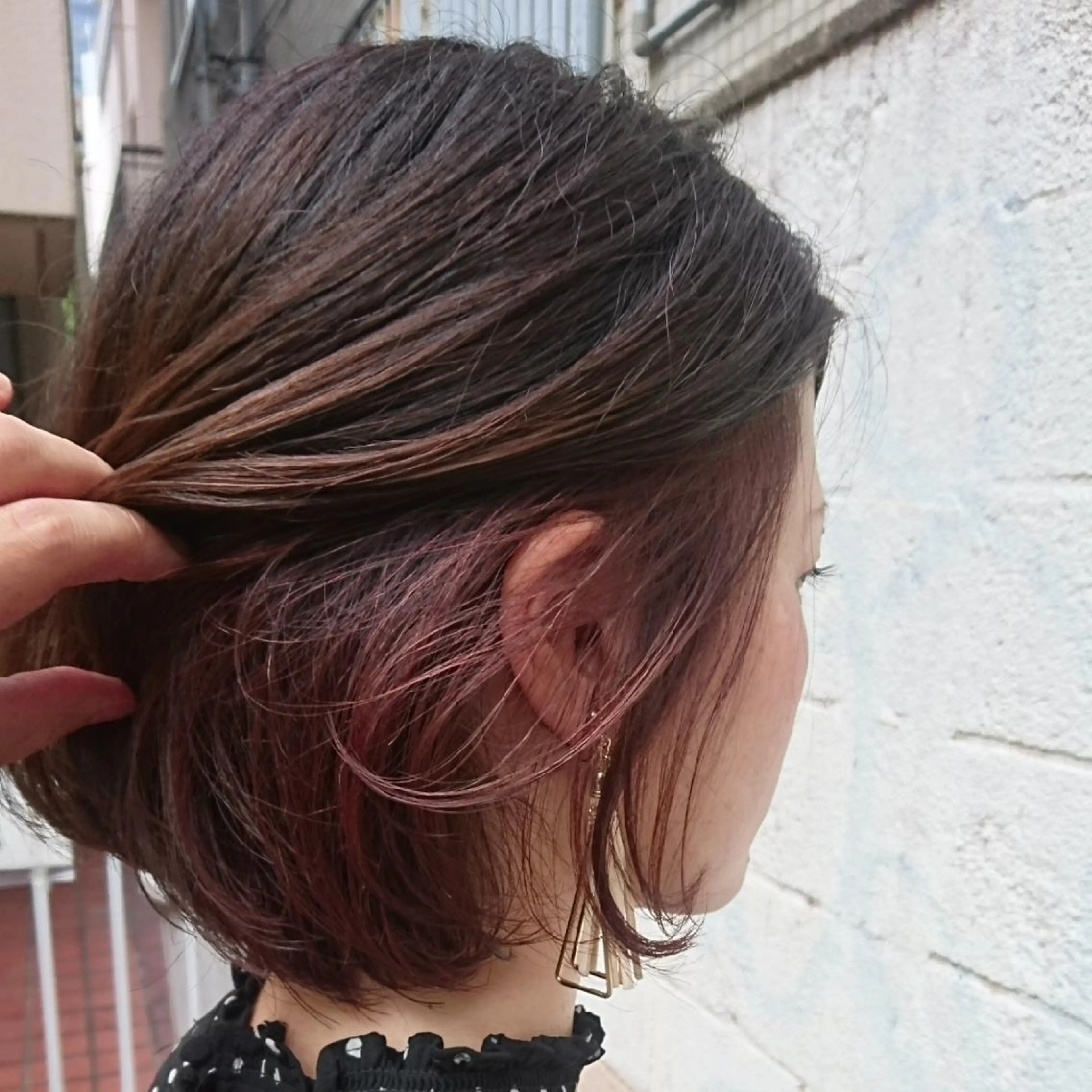 ショート カラー グラデーションカラー グレージュ インナーカラー ピンクカラー カット ヘアカラー AKAMEE 表参道所属・✨360°褒められ ヘア✨️井上雄輝のヘアスタイル