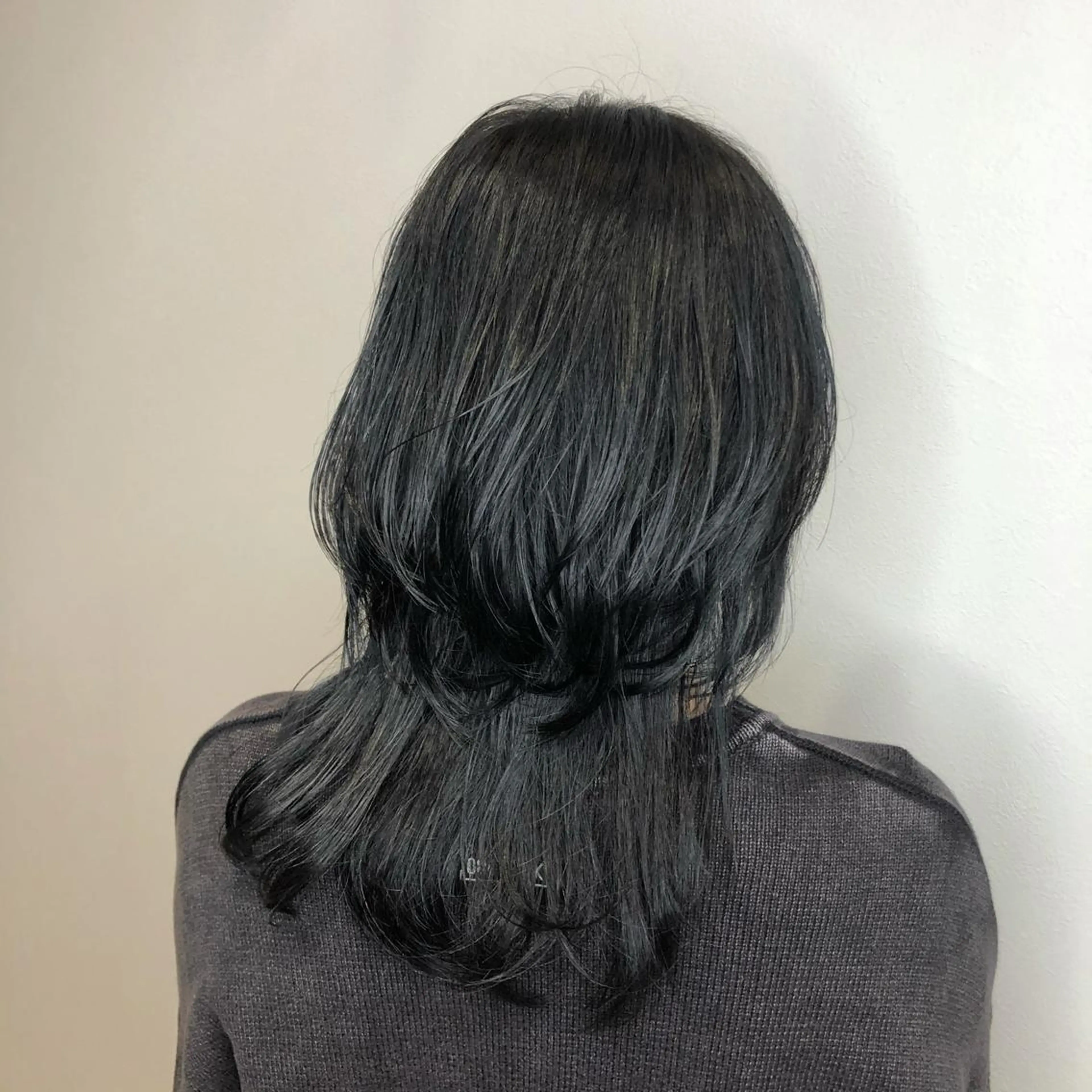 セミロング カラー 縮毛矯正、似合わせ カット✂️大谷勇輝のヘアスタイル