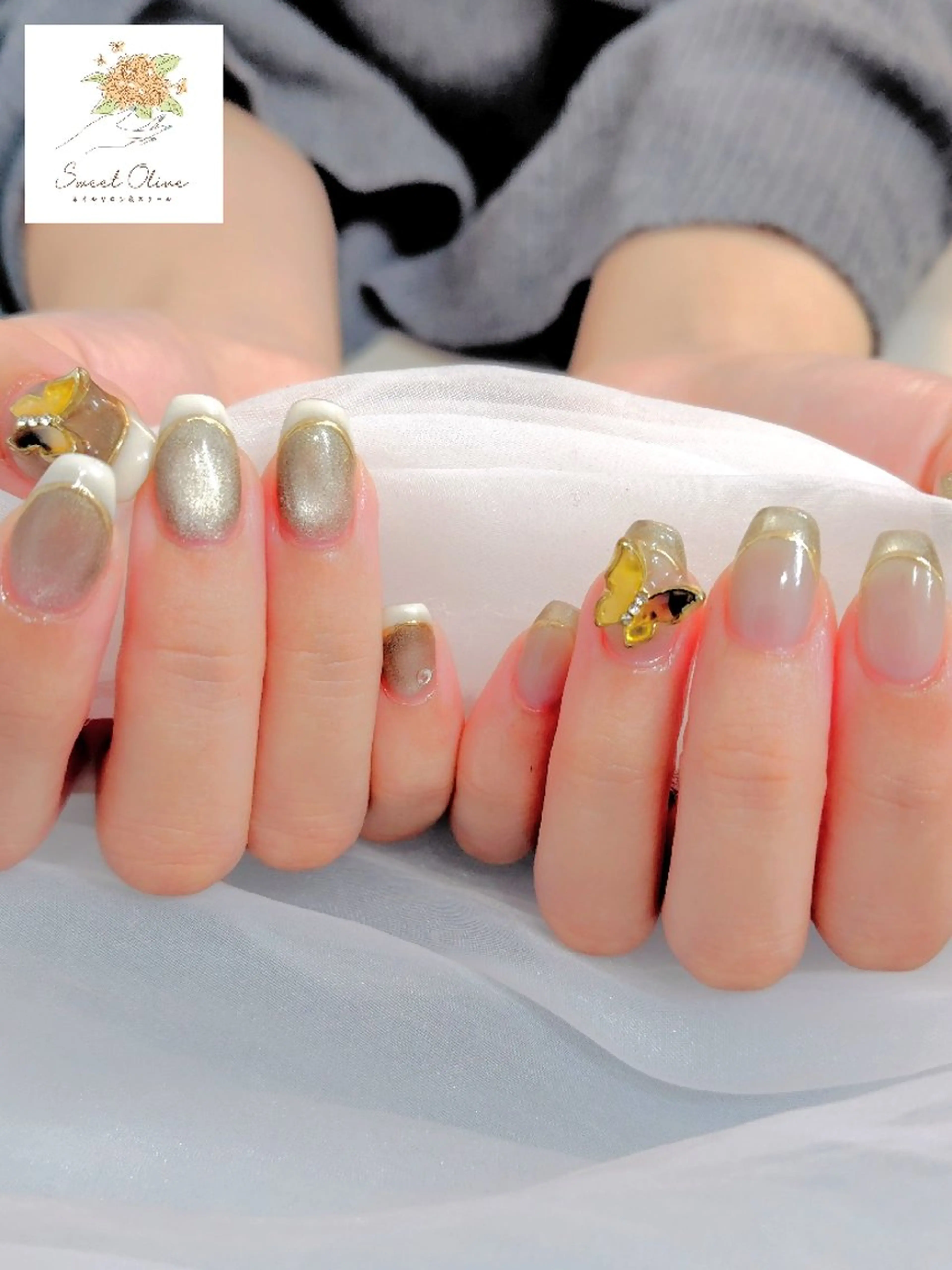 ネイル 持ち込み ハンドネイル SweetOlive オーナー（春日部市）のネイルデザイン