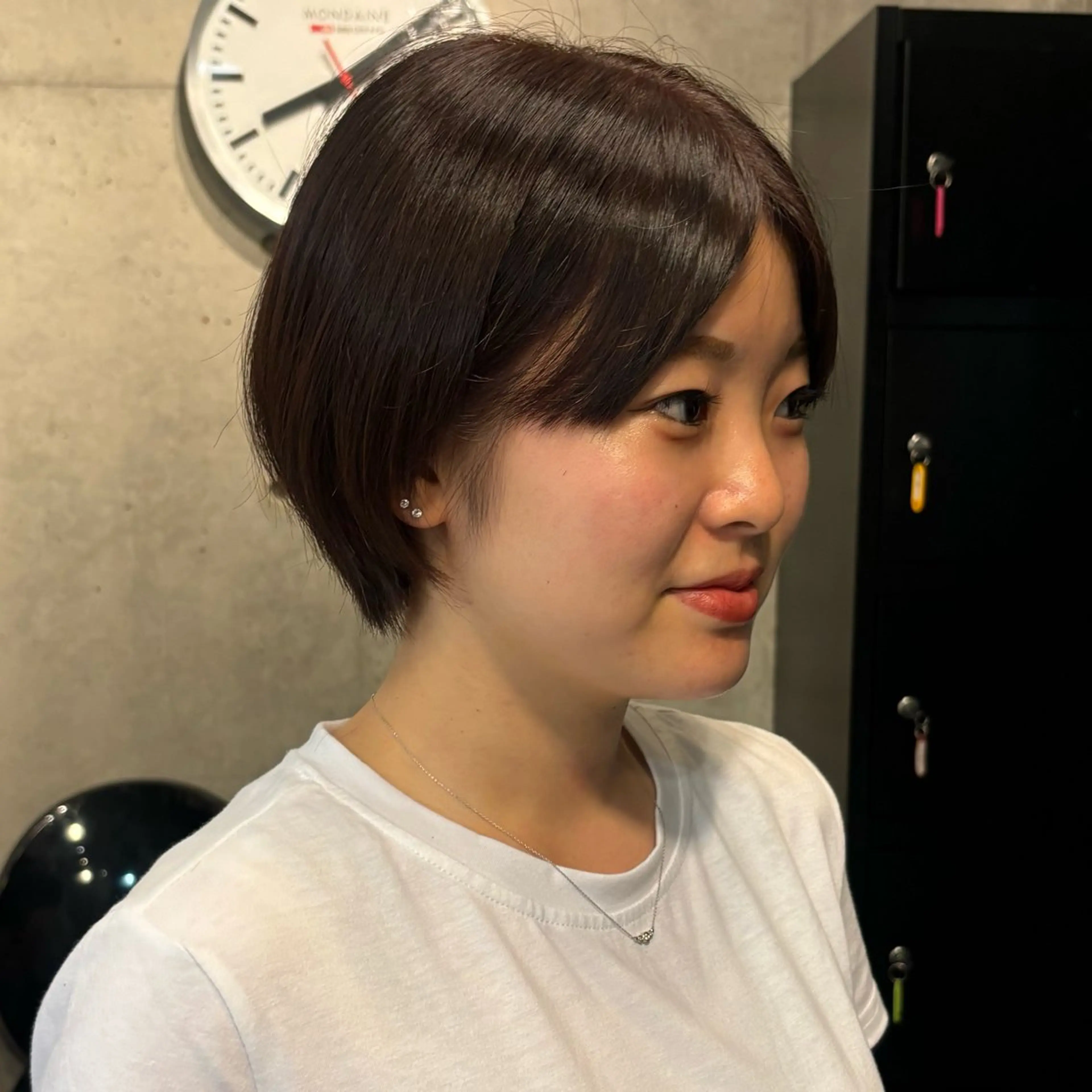 ショート ピンクブラウン AREND所属・AREND hinanoのヘアスタイル