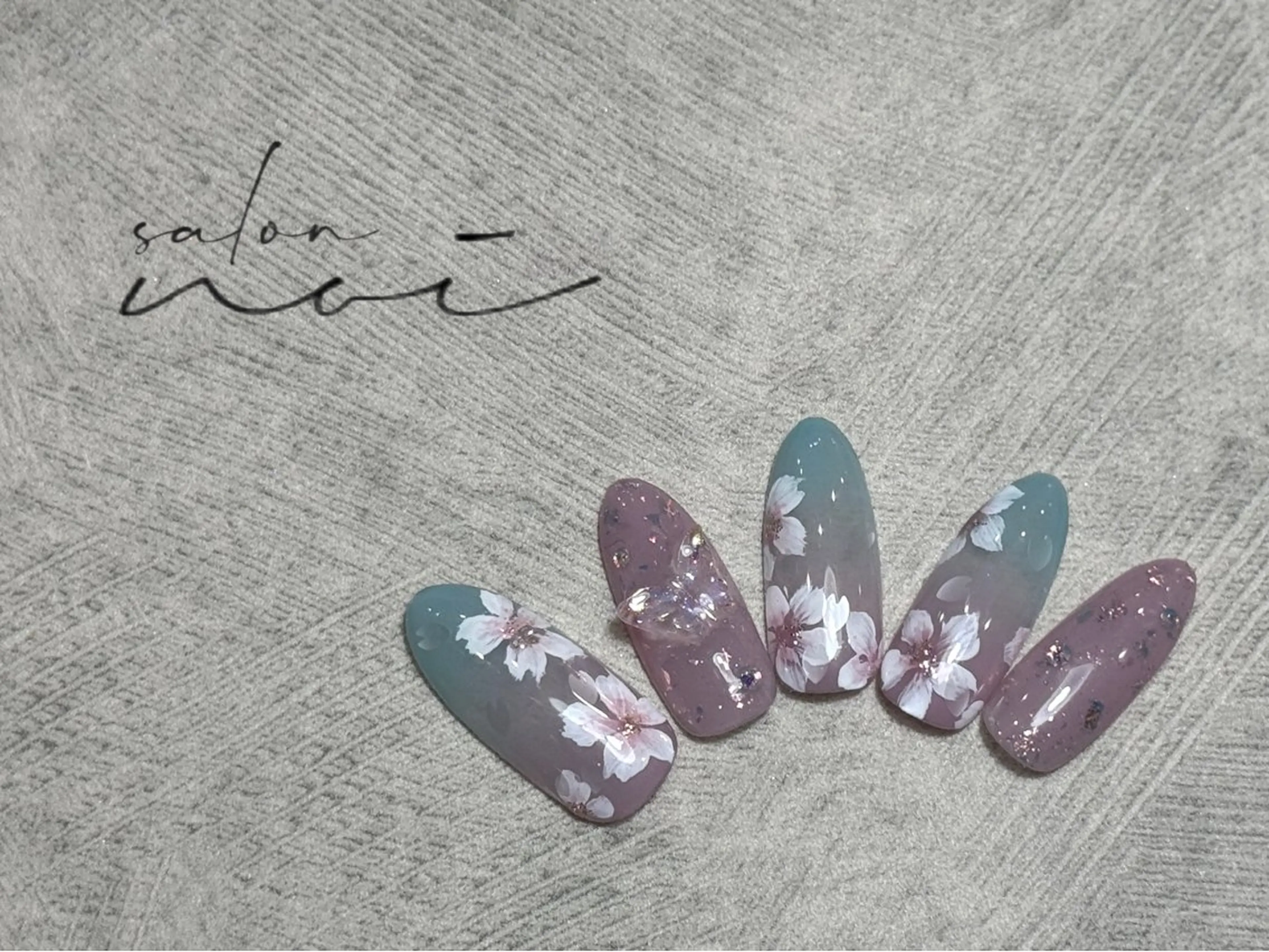 ネイル 桜ネイル ハンドネイル salon noi所属・salon noiのネイルデザイン