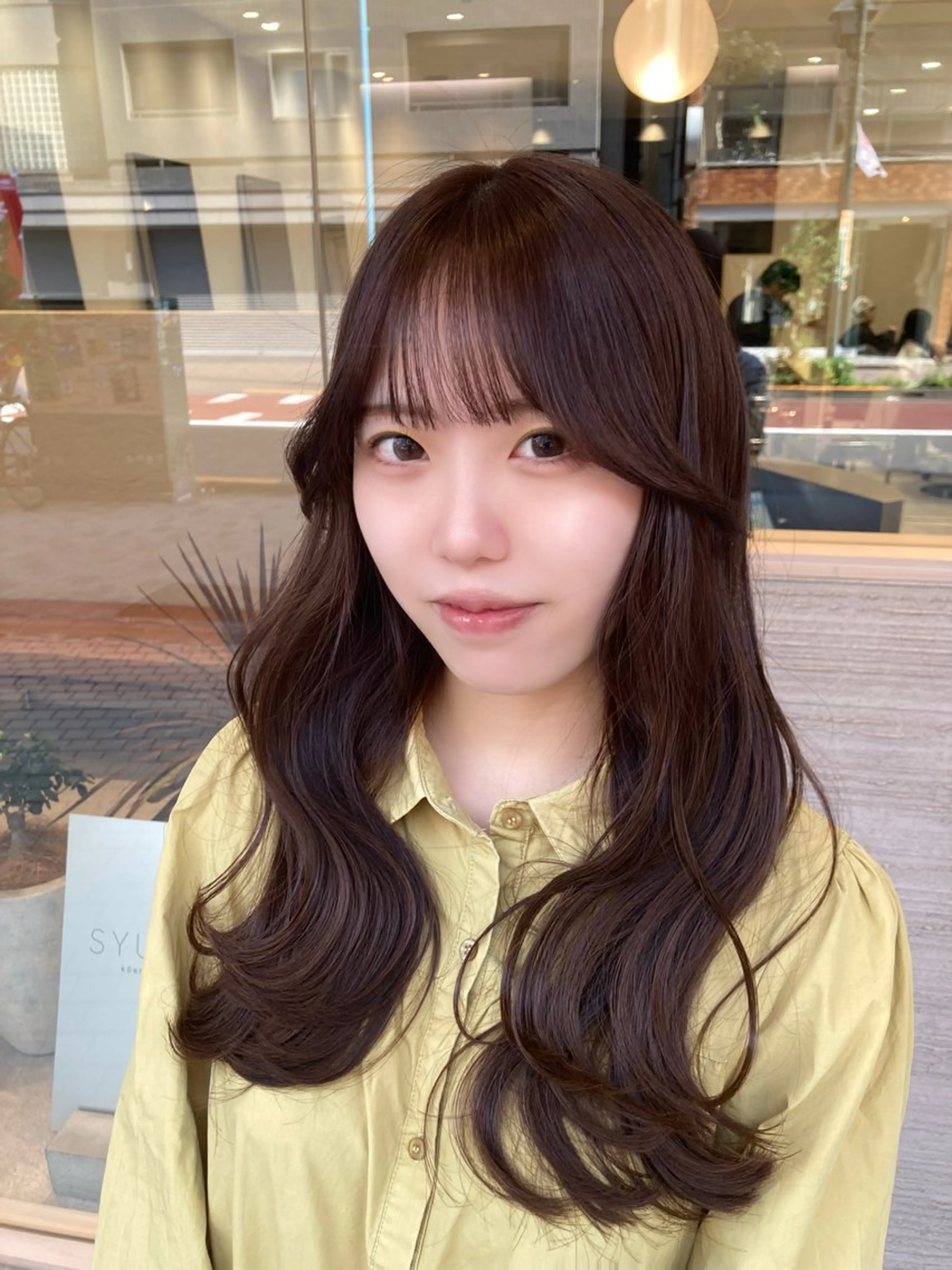 ロング カラー ブラウンカラー 透明感カラー ナチュラルブラウン カット ヘアカラー WAWA miu🌷のヘアスタイル