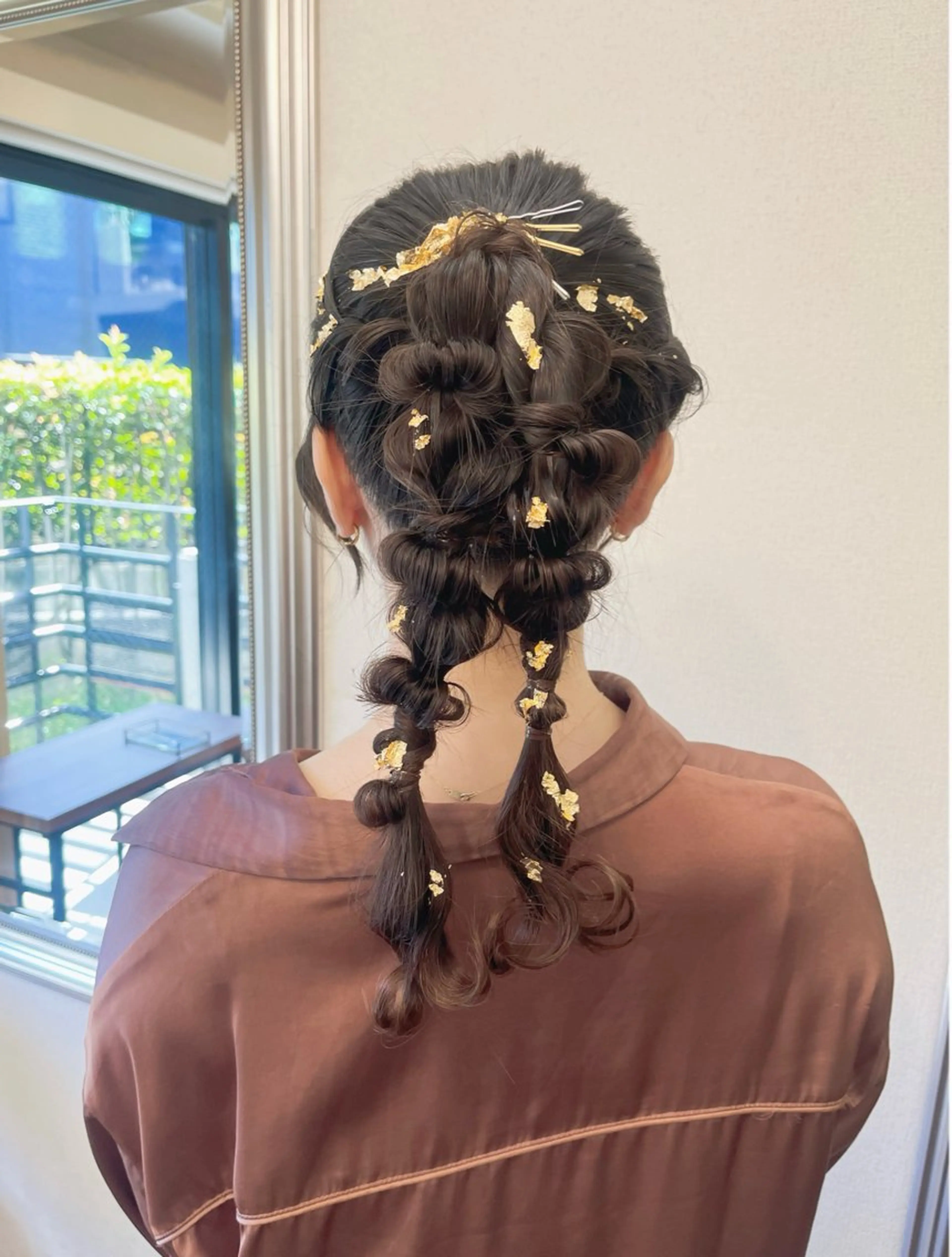 ロング カラー パーマ ヘアアレンジ 隠れ家サロンso you所属・yukimi .のヘアスタイル