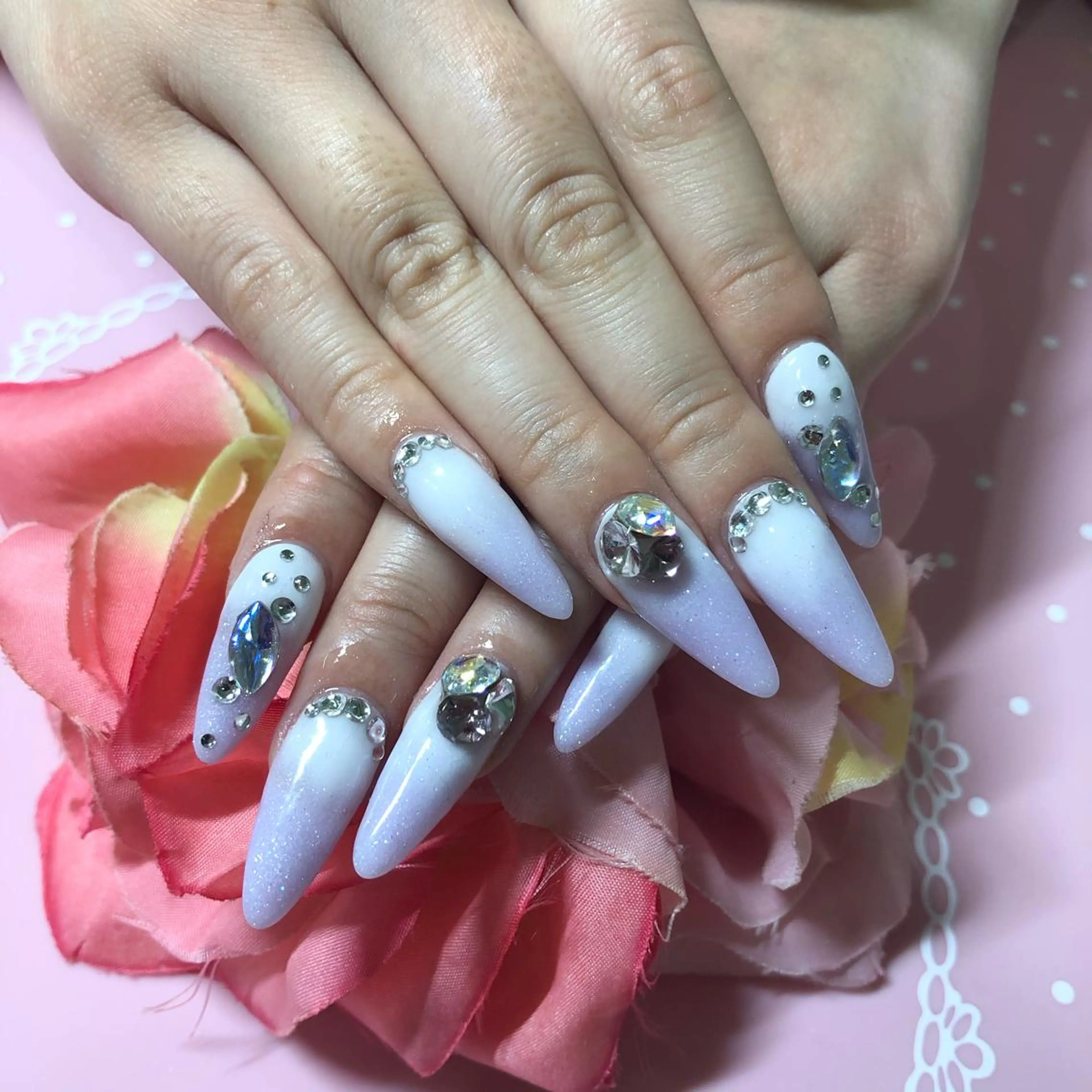 ロング ネイル ハンドネイル 《LB》ラブリエ Nail&eyeのマツエク・マツパデザイン
