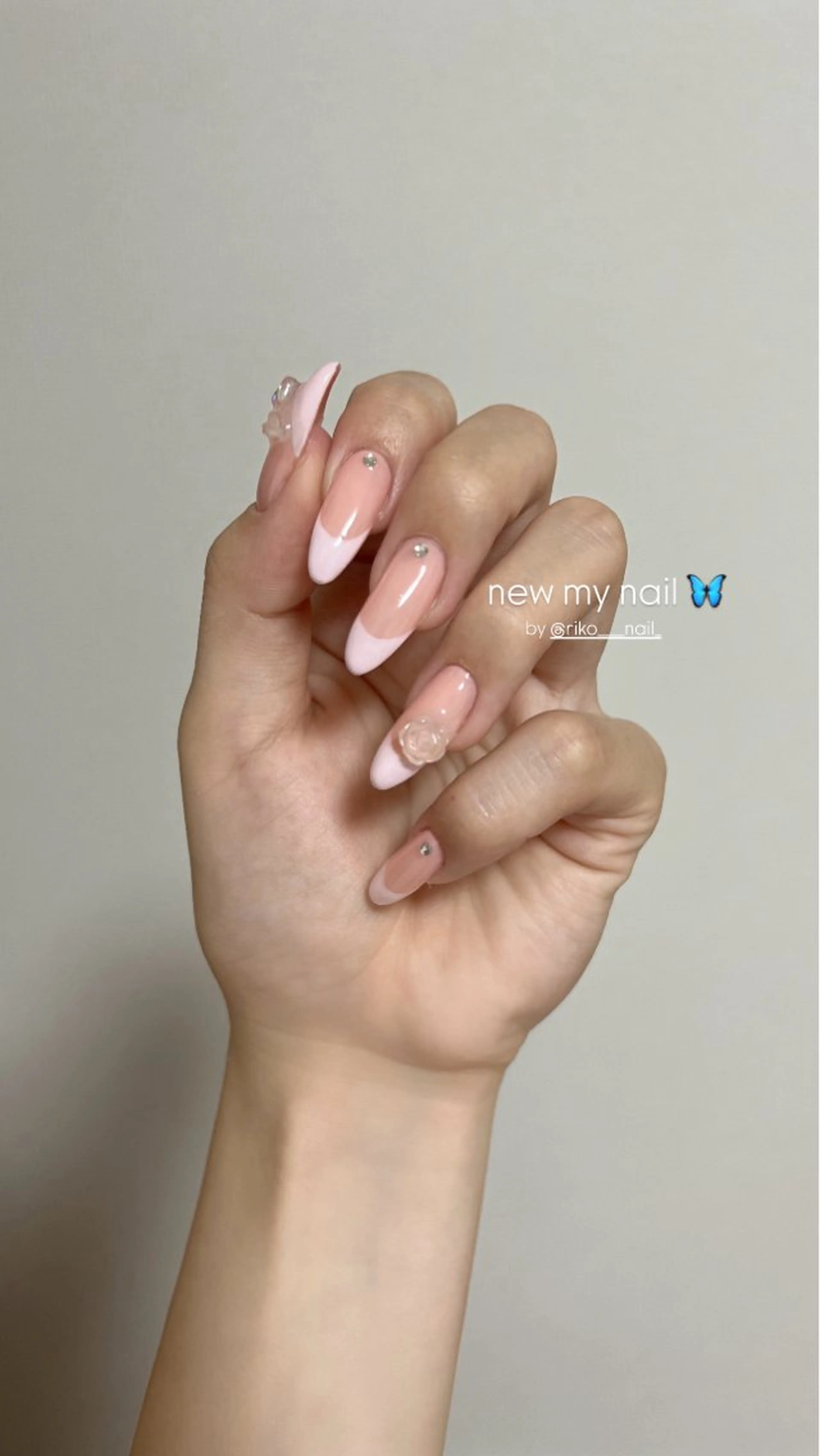 ネイル 氷ネイル・うるうるネイル 韓国ネイル nail salon Uran.のネイルデザイン