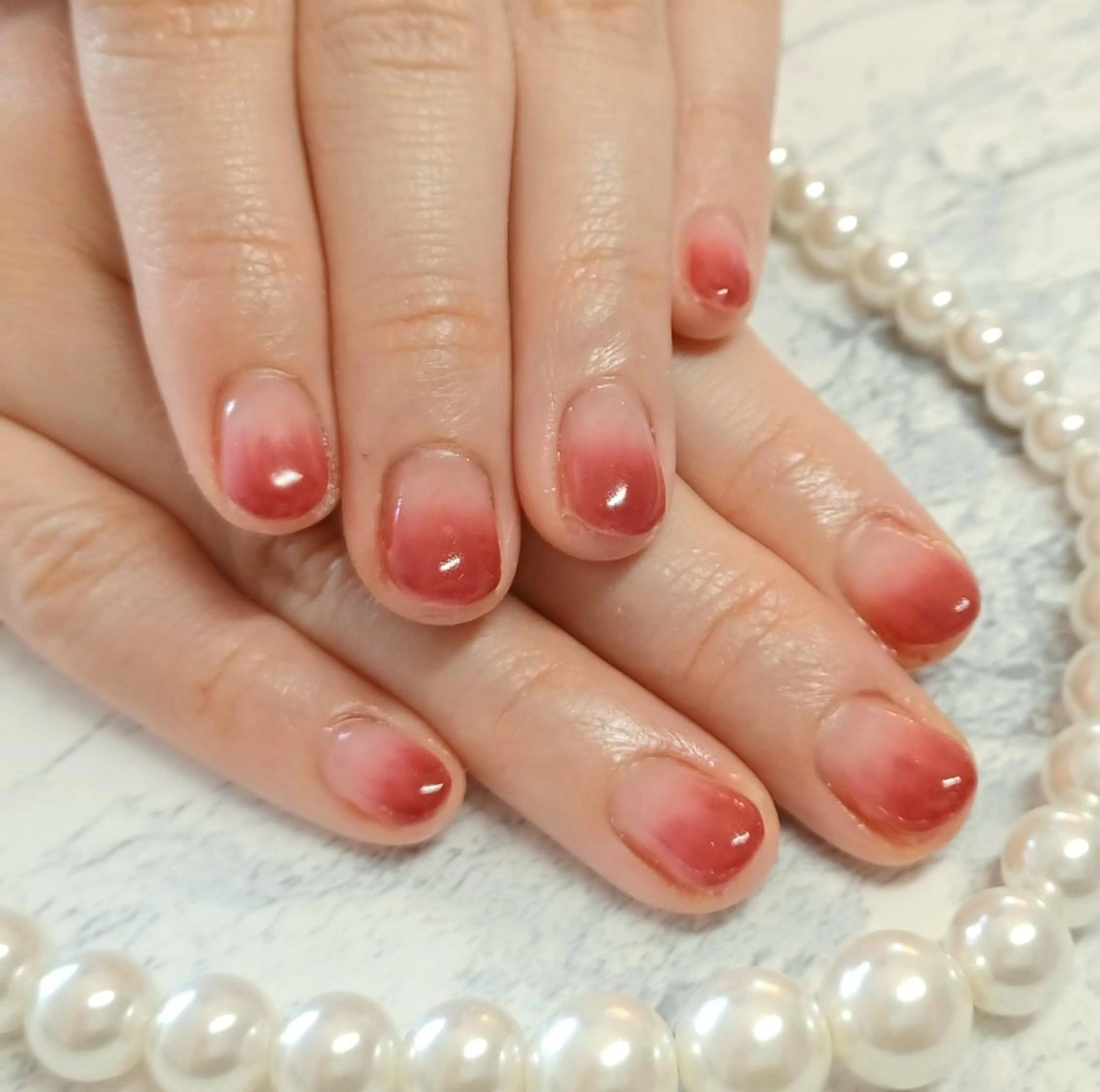 ネイル グラデーション ショートネイル Micky nail chikushinoのネイルデザイン