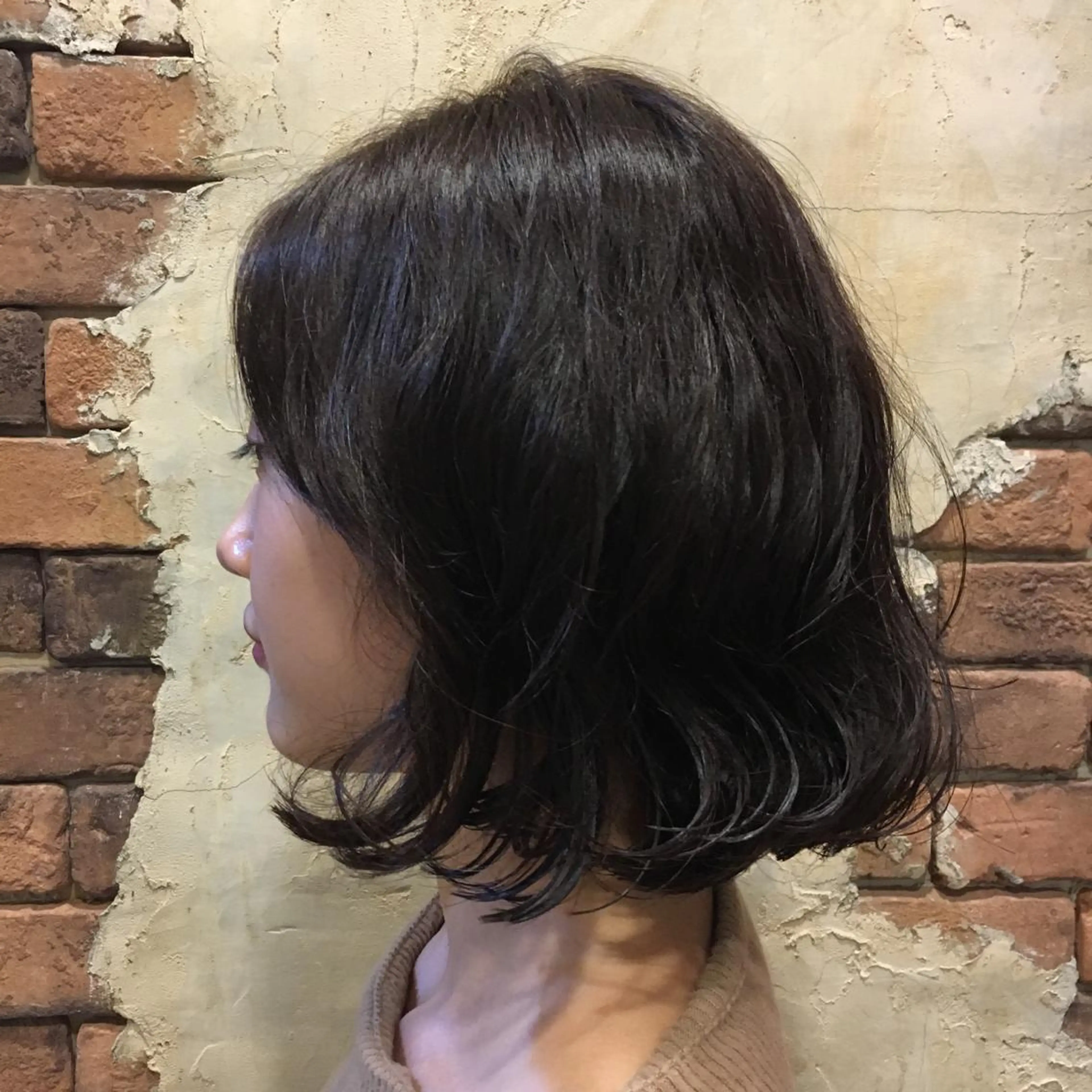 ミディアム カラー パーマ ミディアムパーマ ボブ 込山 瑞帆のその他イメージ