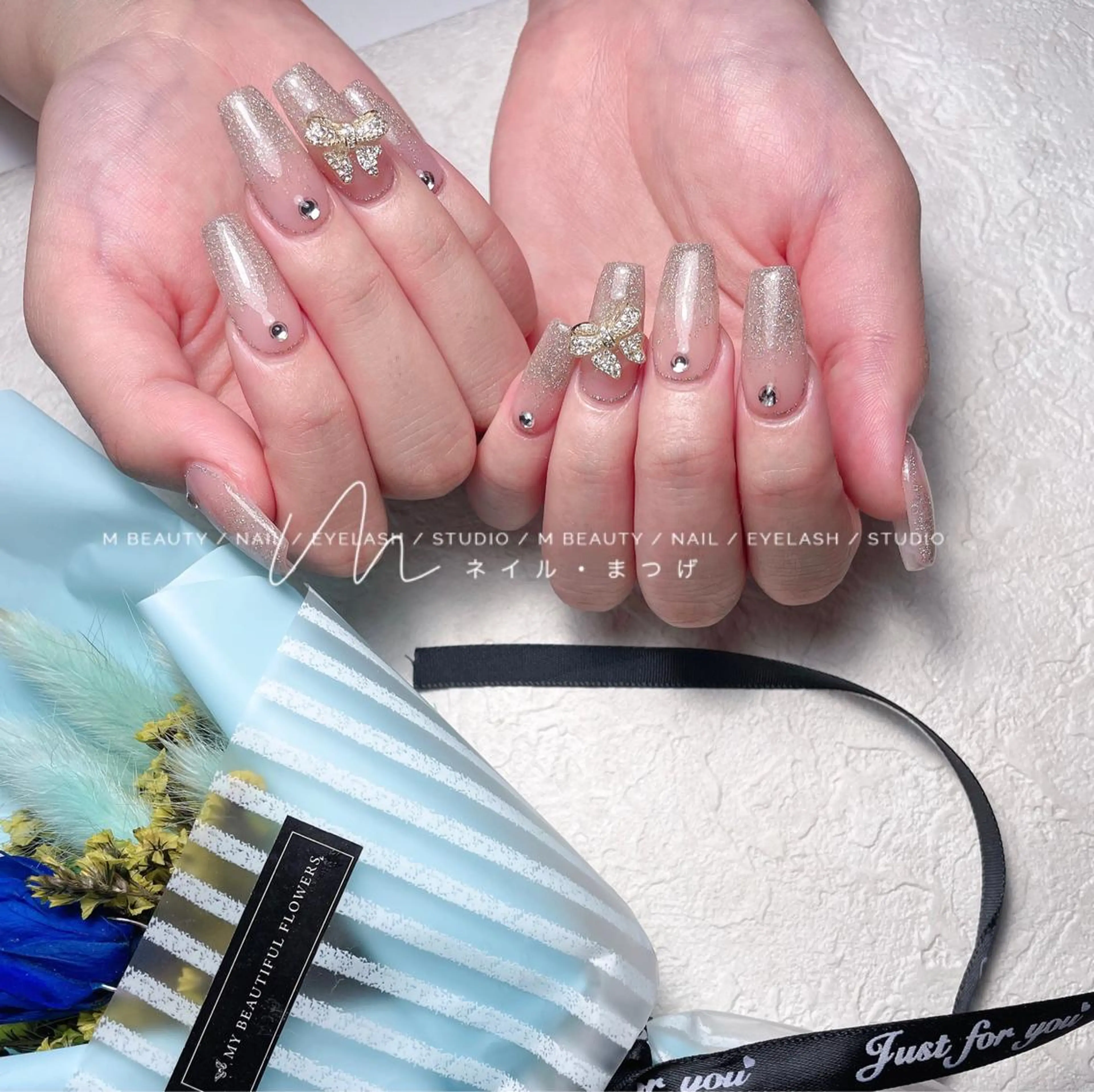 ネイル M🌷nail 長さだし専門店のネイルデザイン